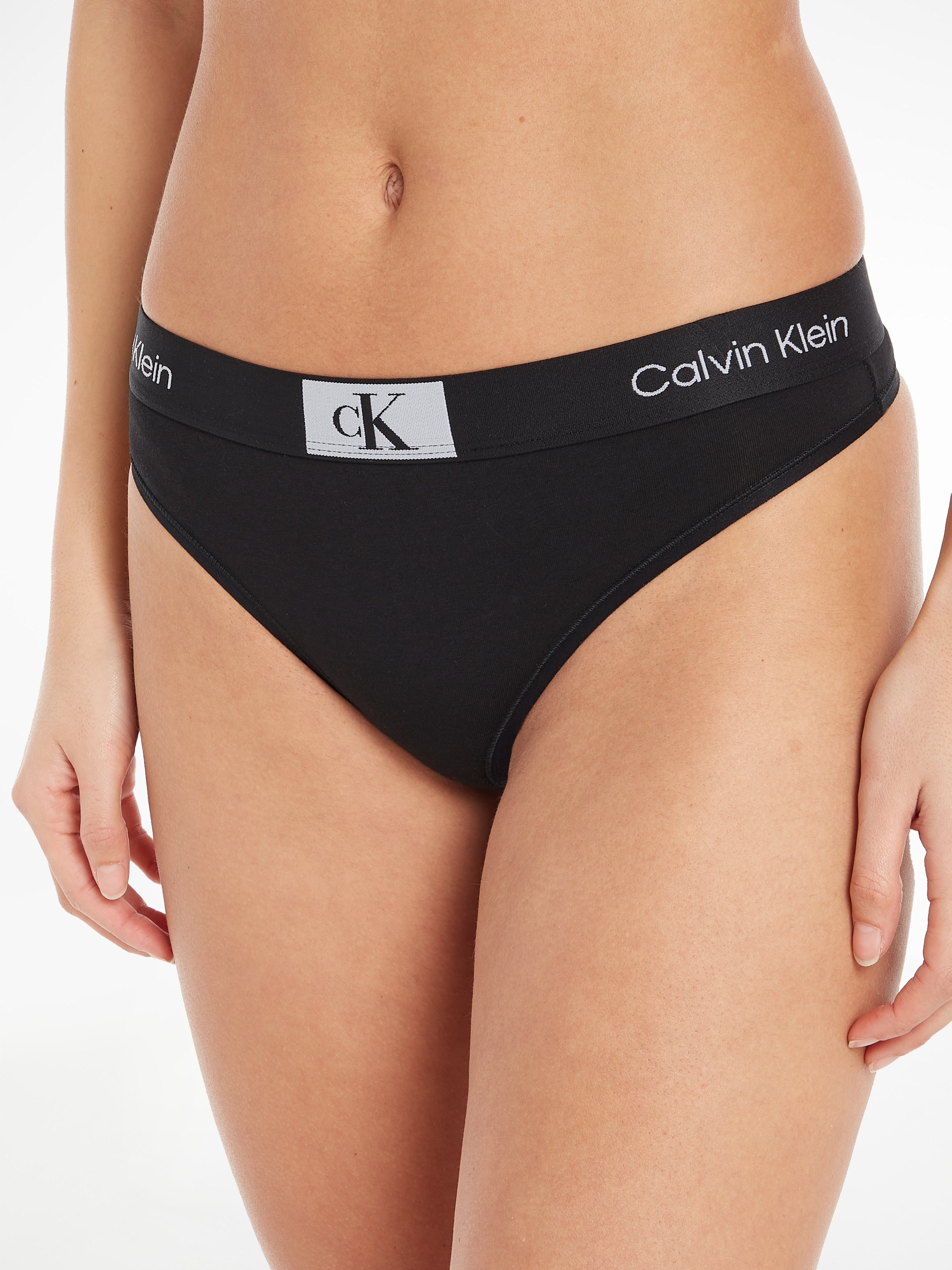 ♕ Calvin Klein T-String »MODERN Alloverprint THONG«, versandkostenfrei mit auf