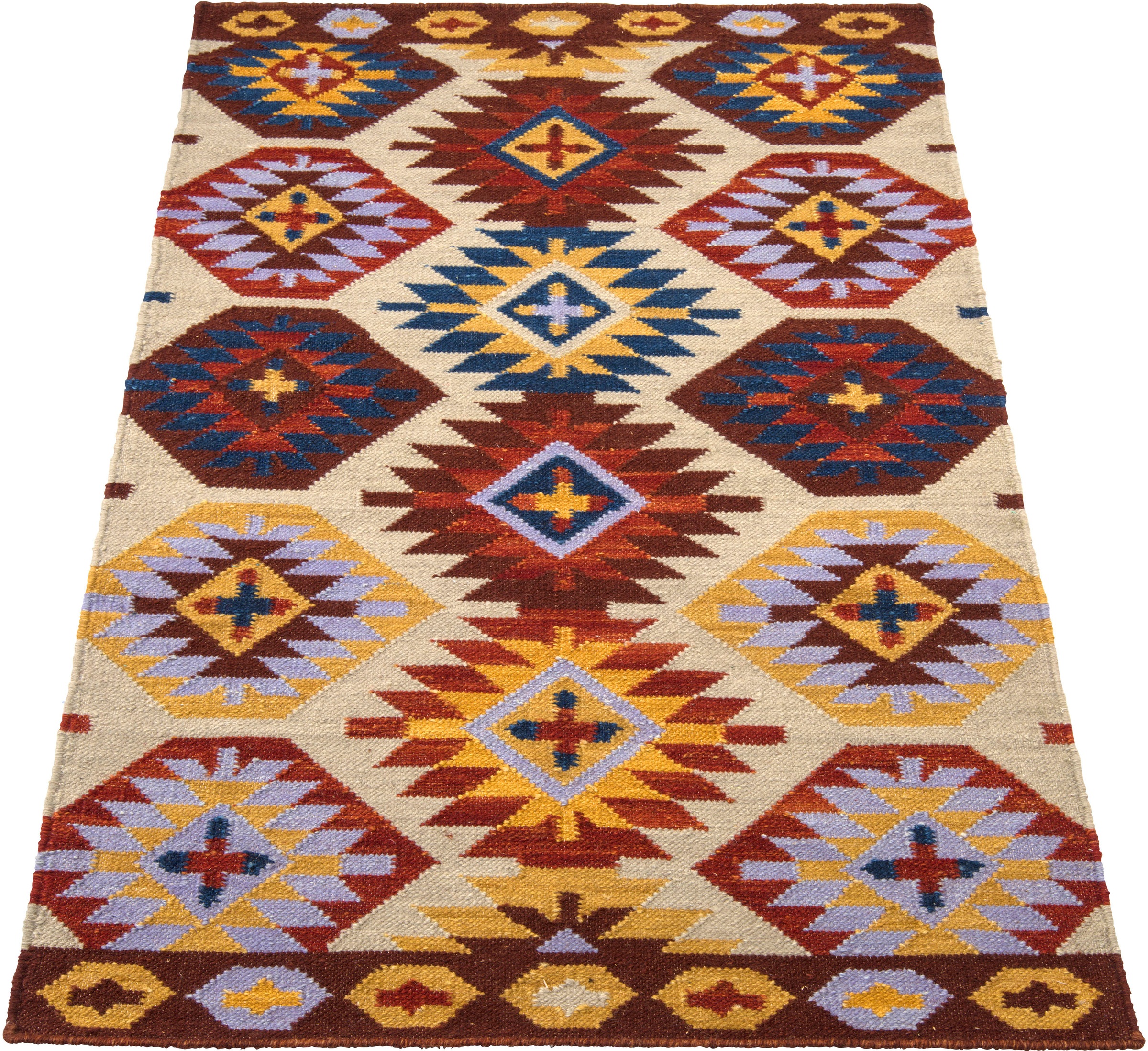 Image of Home affaire Wollteppich »Barakat«, rechteckig, 5 mm Höhe, Kelim bei Ackermann Versand Schweiz