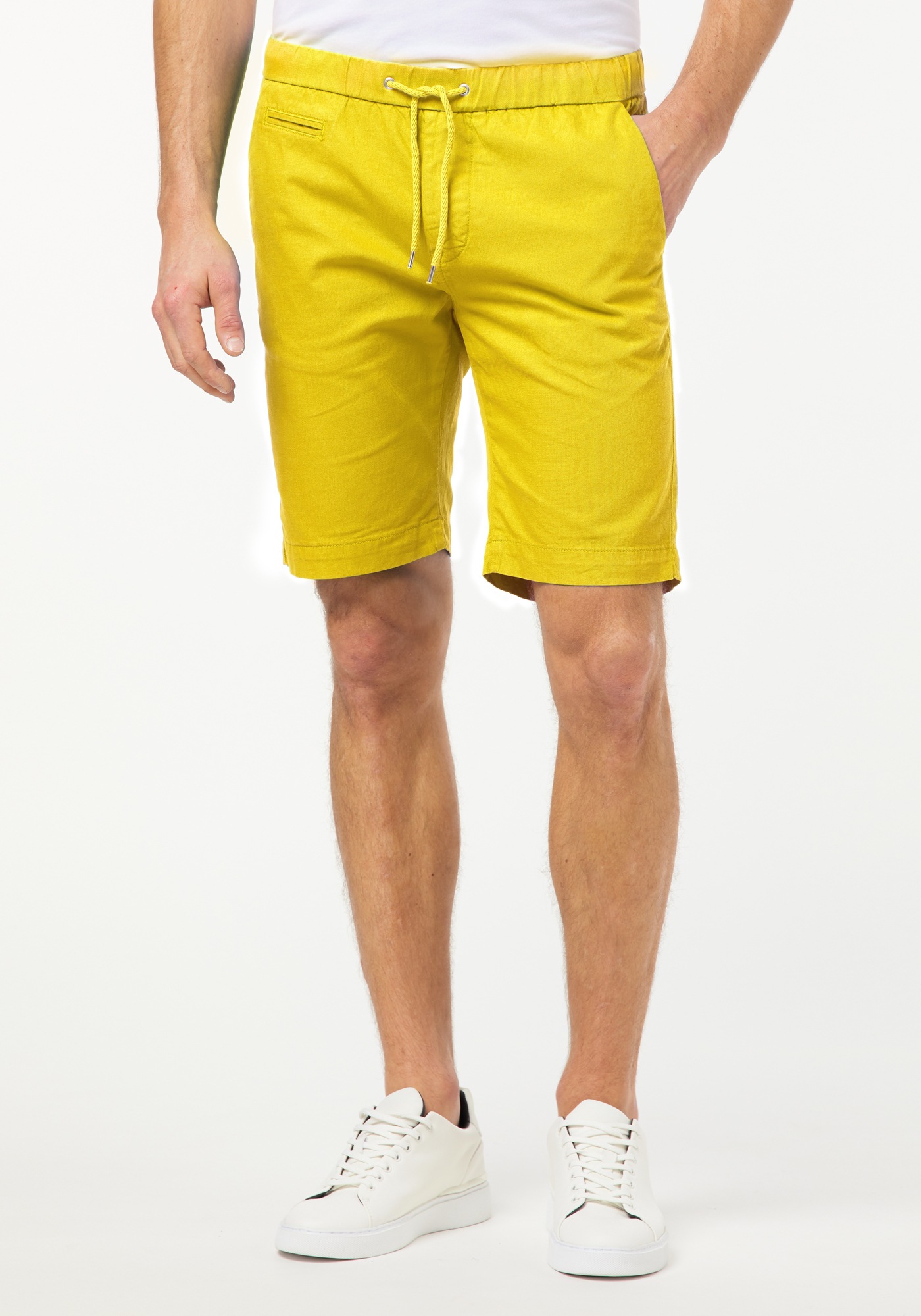 Leinen Shorts mit Kordelzug
