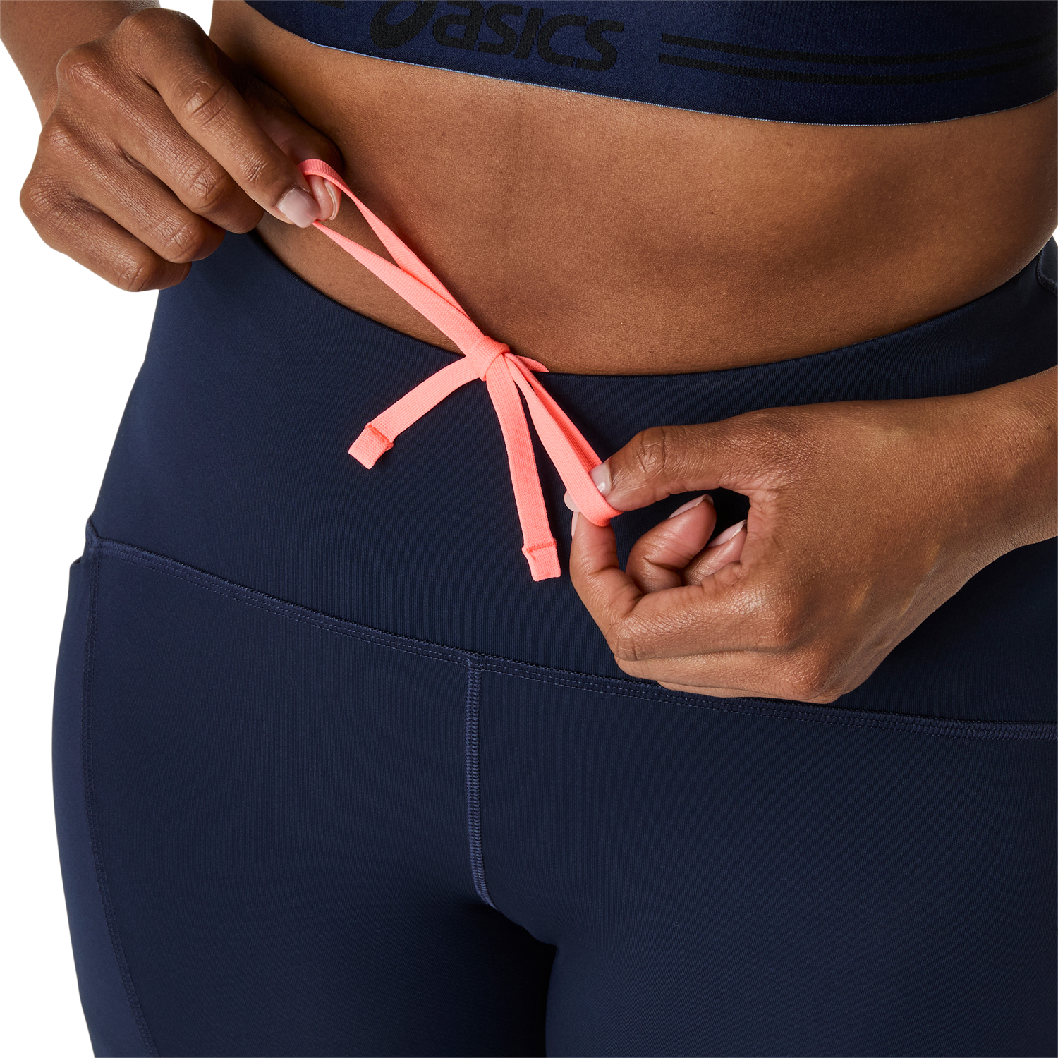 Asics Cuissards de course »ROAD HIGH WAIST TIGHT«  mit mehreren Taschen, elastisches Schlaufensystem, schnell trocknend