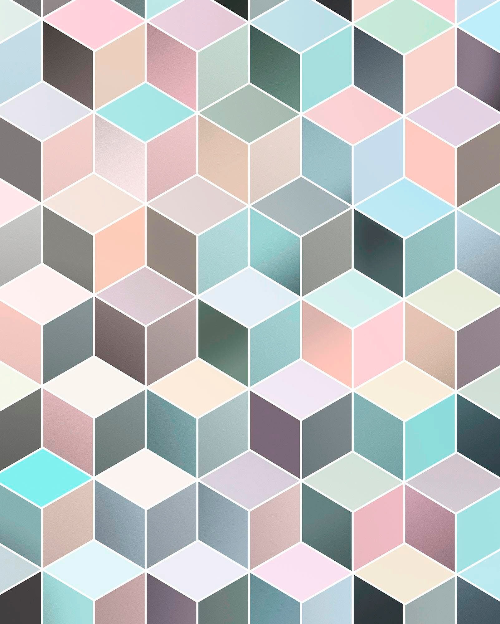 Image of Komar Vliestapete »Pure Cubes Pastel« bei Ackermann Versand Schweiz
