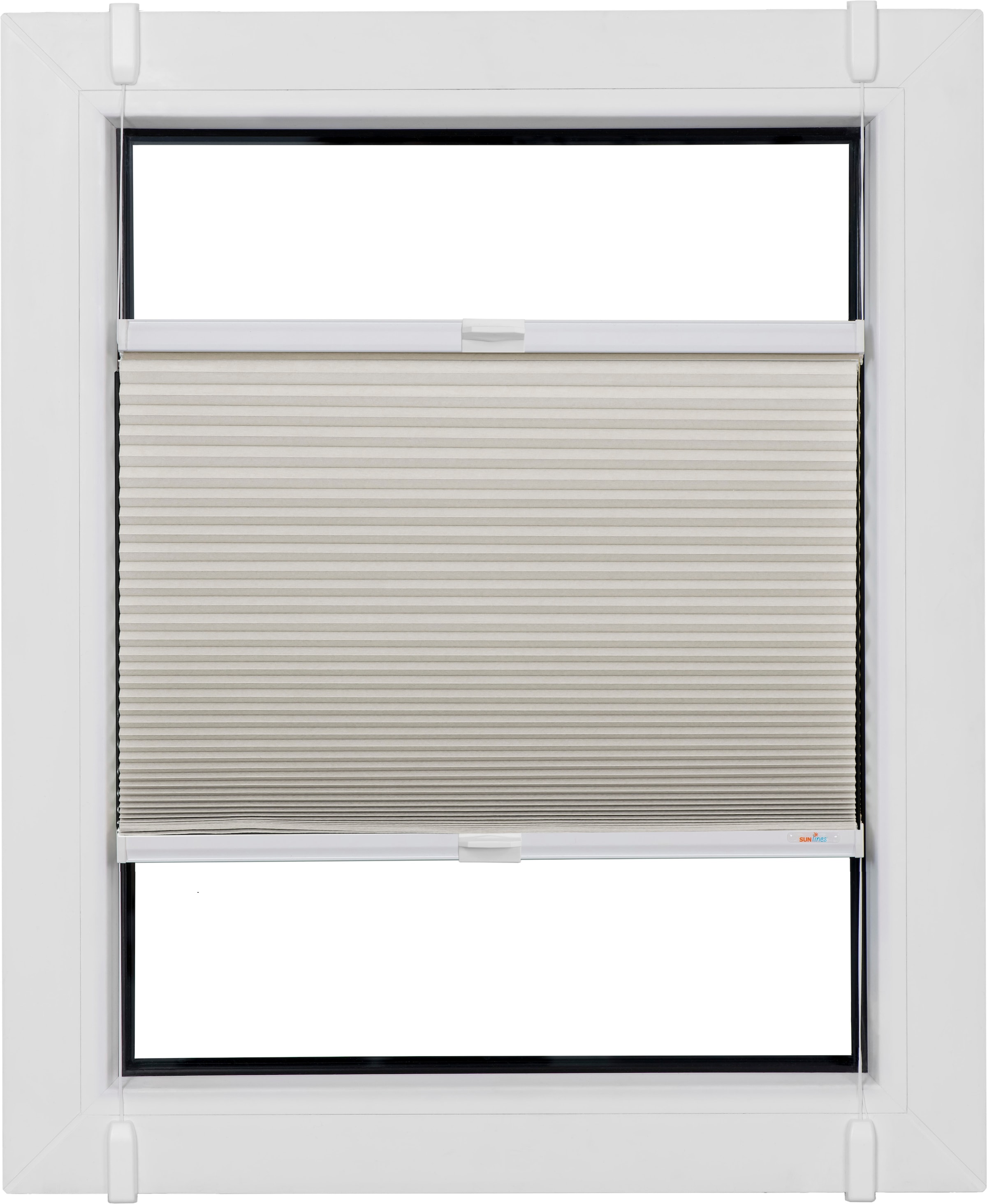 sunlines Plissé en nid d'abeille »One Size Style Honeycomb TL« Opaque Aucun perçage requis sous tension accessoire couleur blanc, à clipser