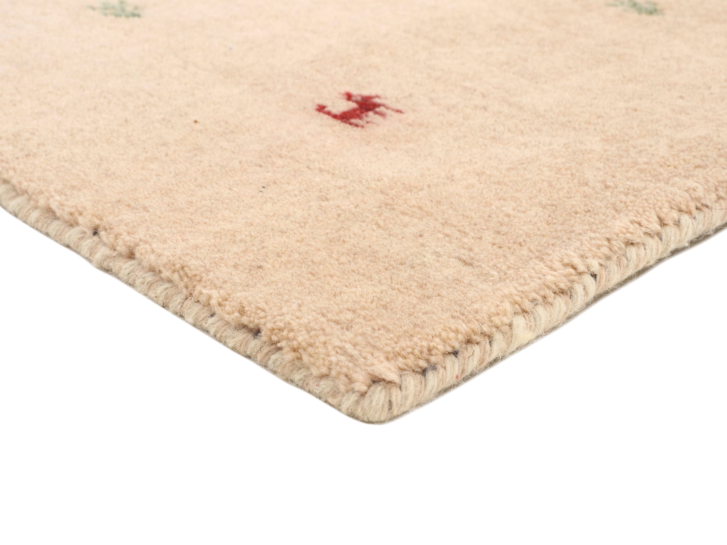 carpetfine Wollteppich »Gabbeh Uni, auch als Läufer und Rund erhältlich«, rechteckig, 15 mm Höhe, reine Wolle, handgewebt, Gabbeh Loom Tiermotiv, grosse Farbauswahl