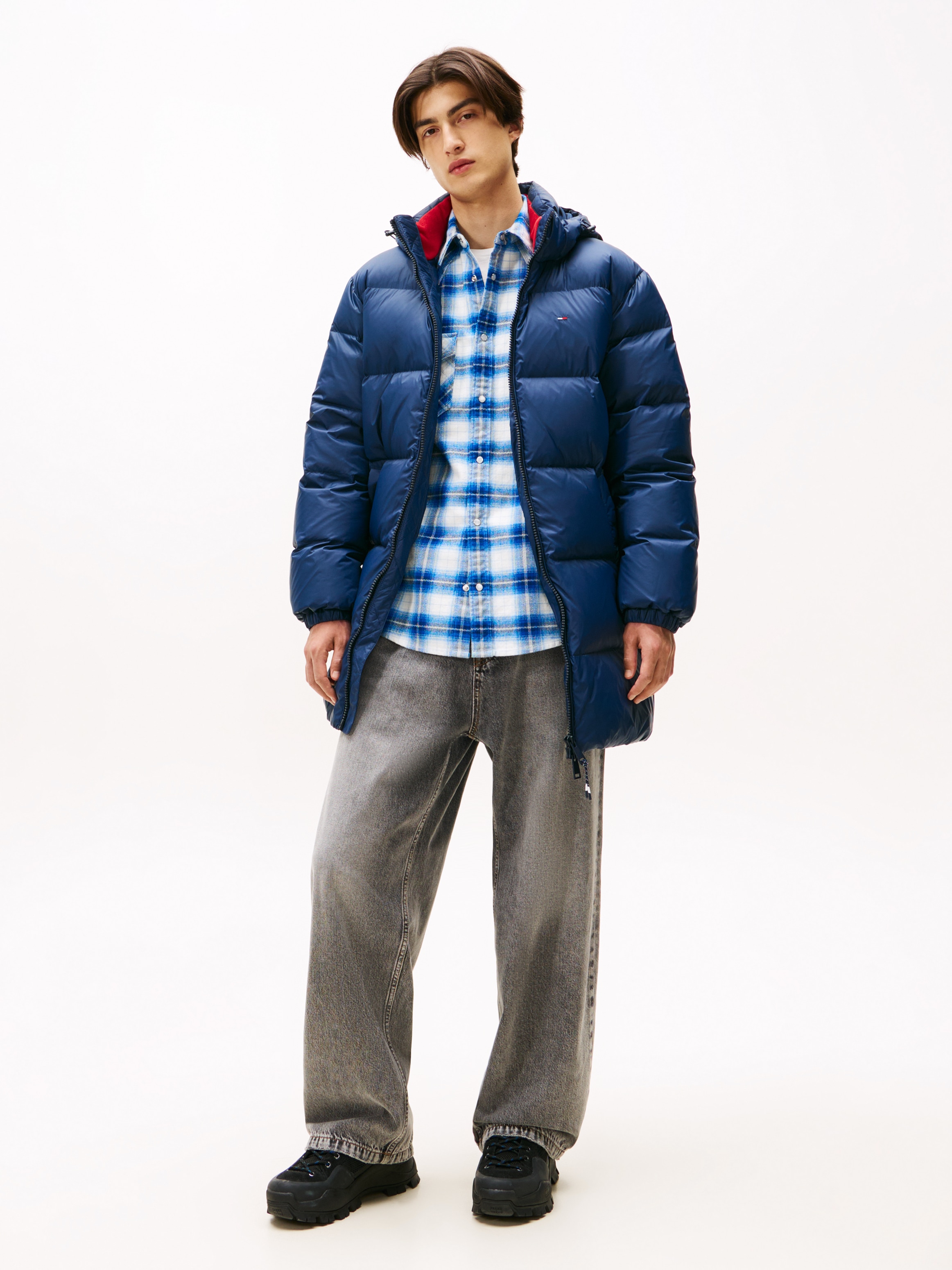 Tommy Jeans Steppjacke »TJM ESSENTIAL DOWN PARKA«, mit Kapuze, mit Kapuze