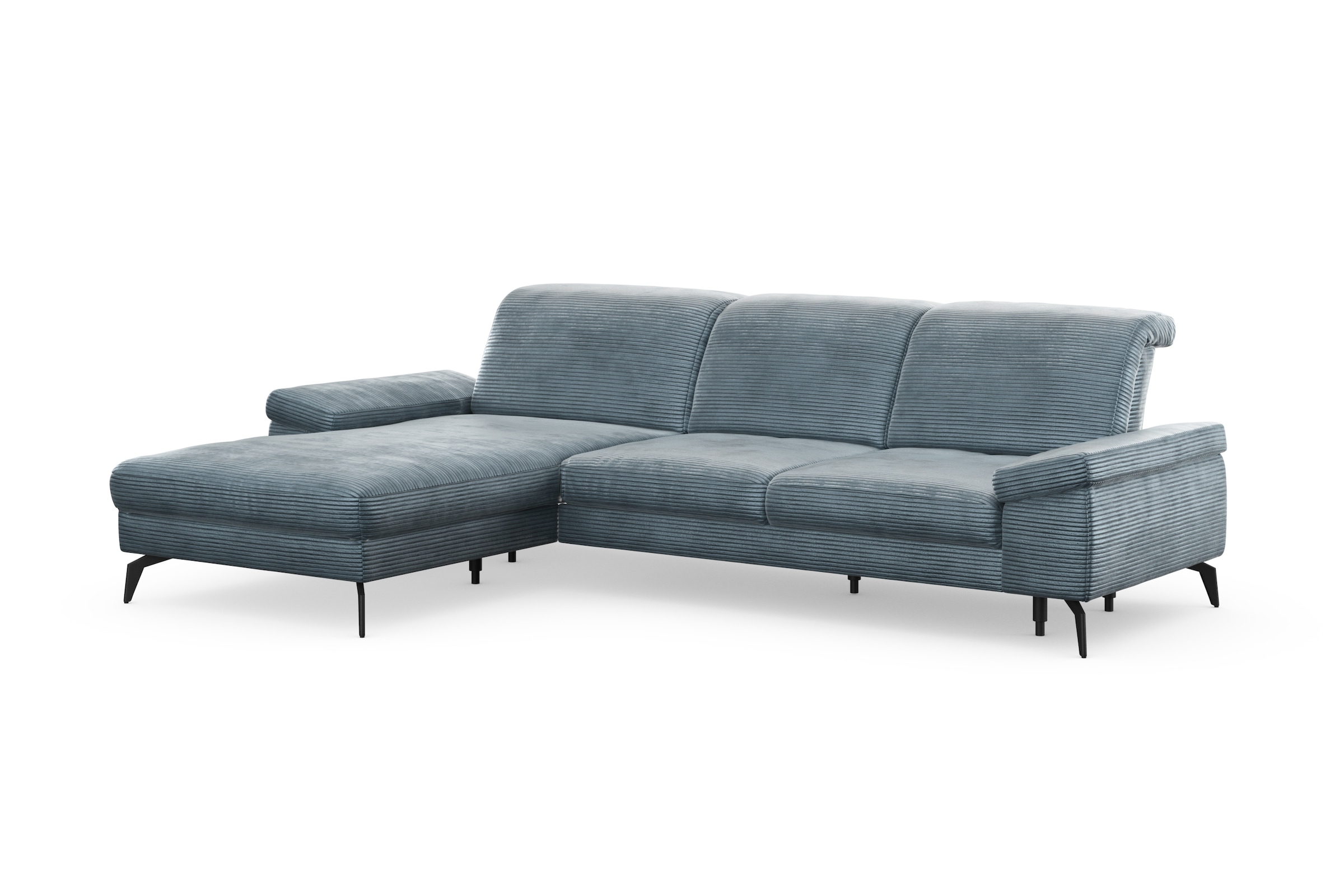 sit&more Ecksofa »Cabana L-Form«, Recamiere, wahlweise mit Sitztiefen-, Armlehnen- und Kopfteilfunktion