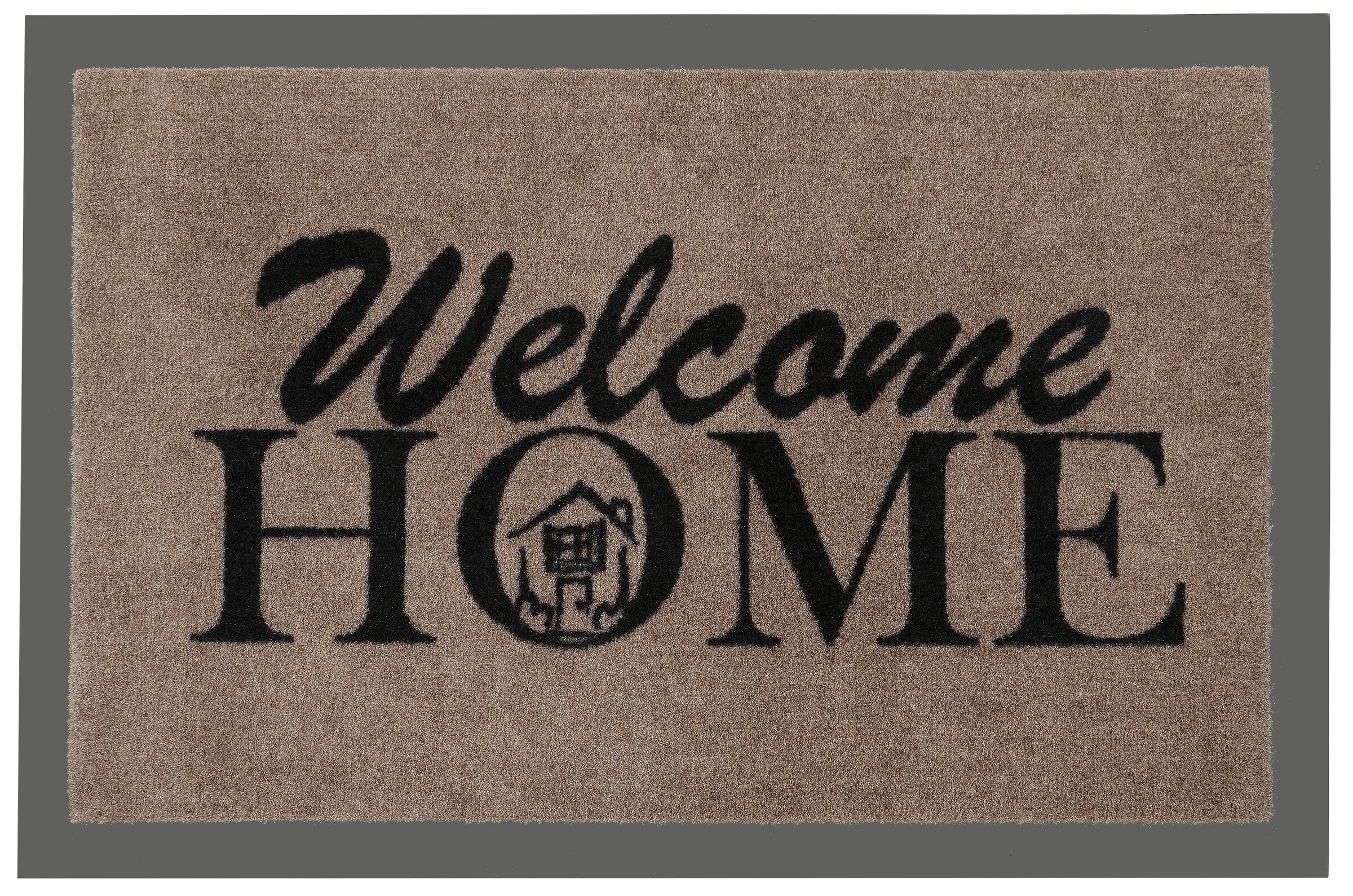 Image of HANSE Home Fussmatte »Welcome Home«, rechteckig, 7 mm Höhe, mit Spruch, Schrift Design, waschbar, Robust, Pflegeleicht, Eingang, Rutschfest bei Ackermann Versand Schweiz