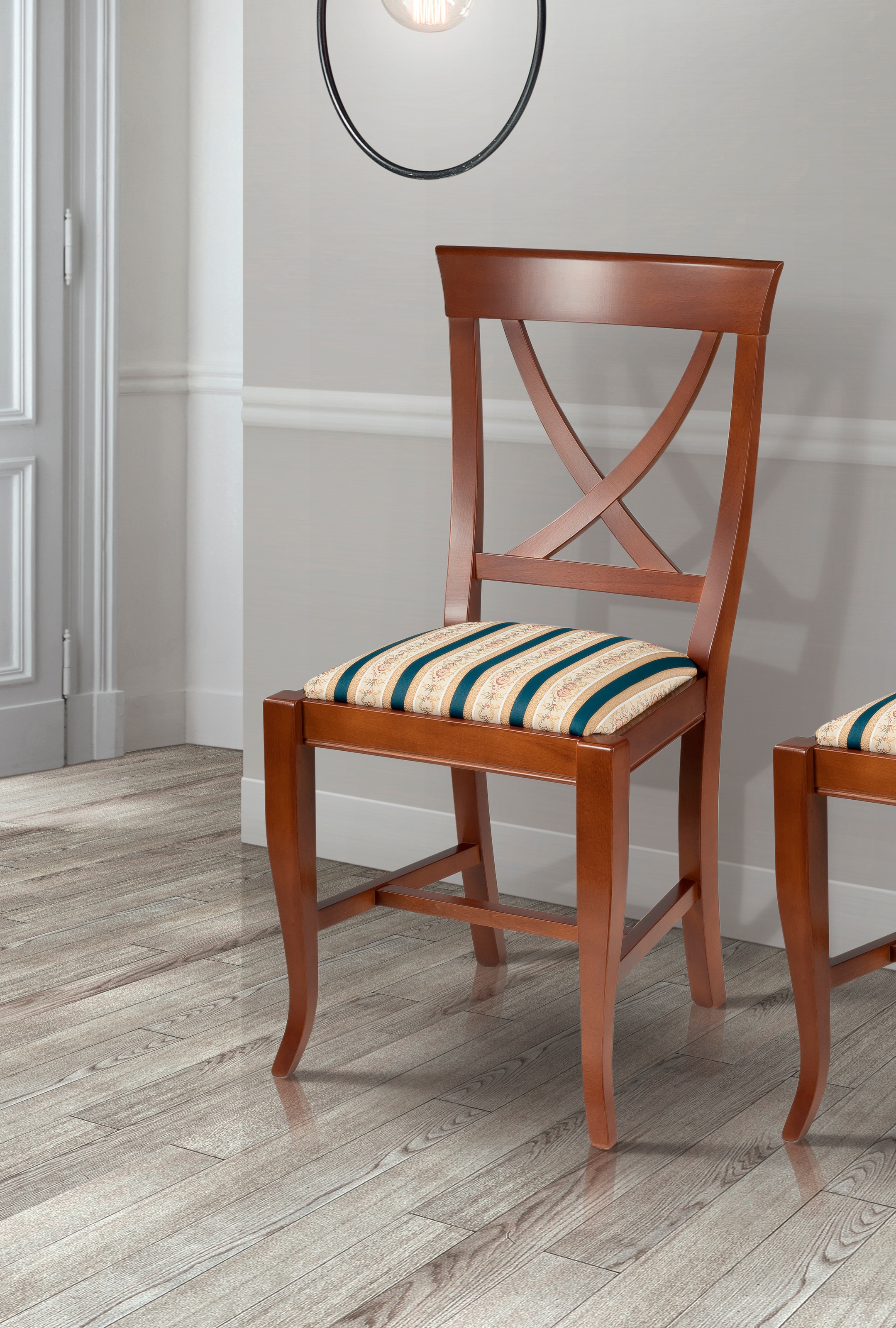 Image of DELAVITA 4-Fussstuhl »Michaela«, 1 St., Baumwolle-Polyester, Breite 44 cm bei Ackermann Versand Schweiz