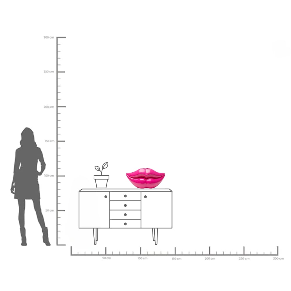 Kare Design Tischvase »Vase Lips Pink 28cm«