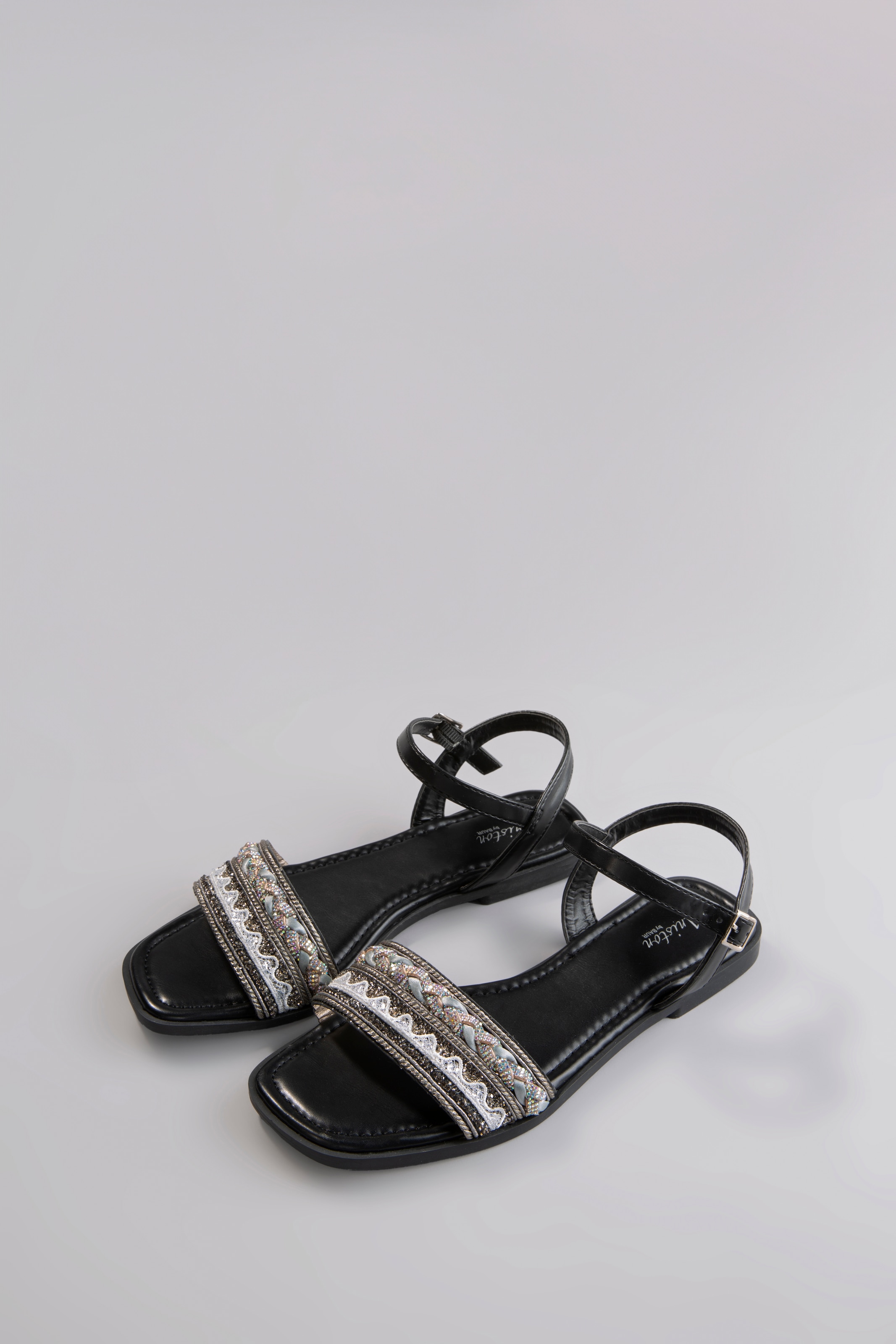 Image of Aniston SHOES Riemchensandale Sommerschuh, Sandalette, Glitzersteine