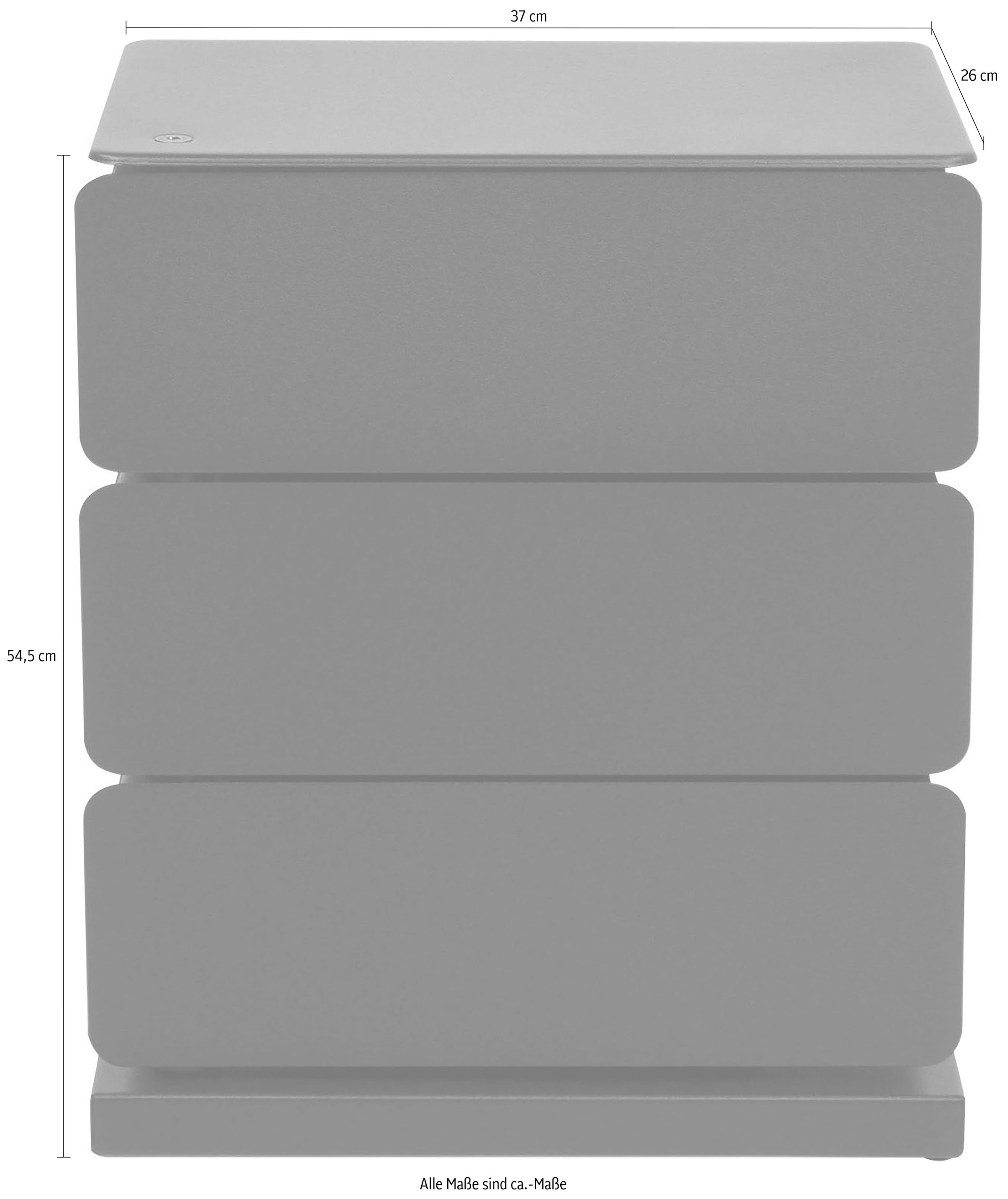 Spinder Design Commode »Joey« métal, largeur 37 cm
