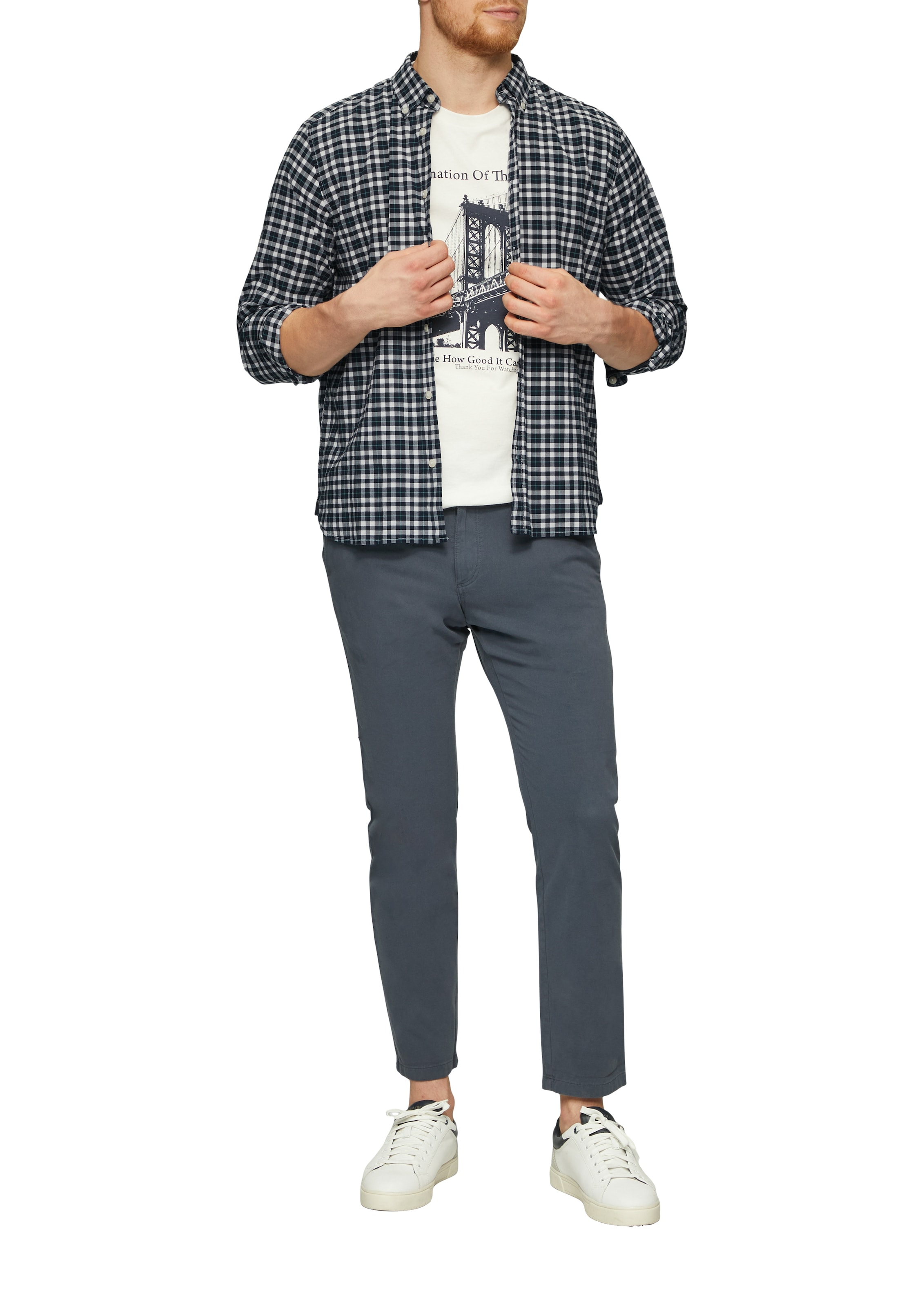 s.Oliver Chemise à carreaux mit Karo Muster