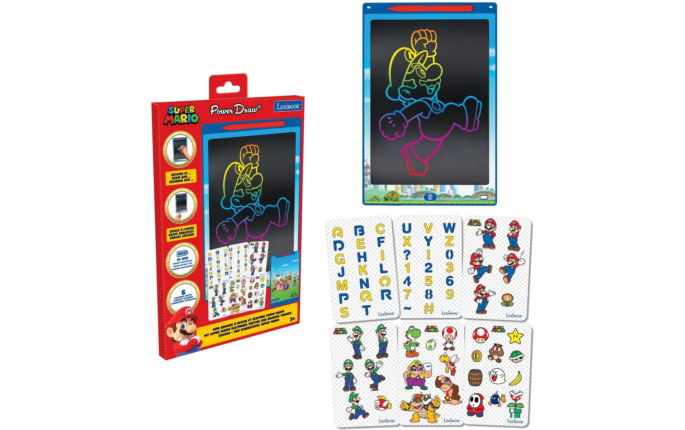 Lexibook® Tableau noir »Bluey 11 Super Mario«