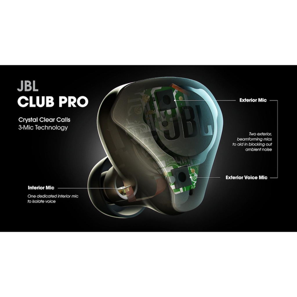 JBL wireless In-Ear-Kopfhörer »Club Pro+«, Active Noise Cancelling (ANC)
