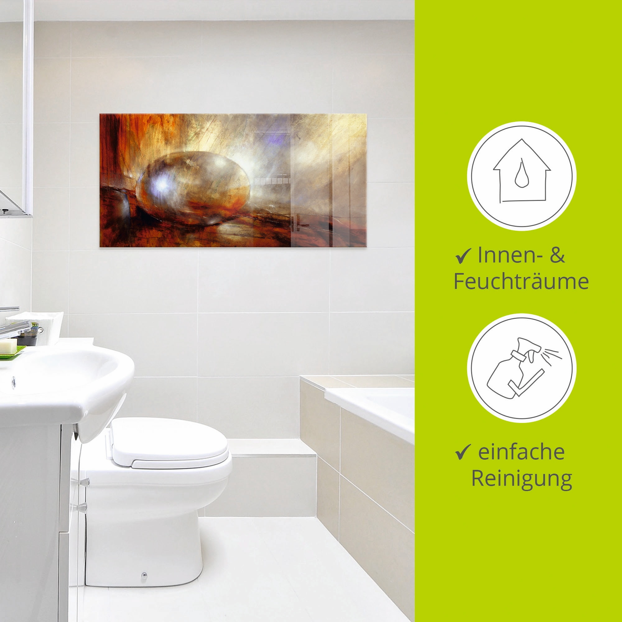 Artland Glasbild »Brainstorming« Muster 1 Stk. tlg. in verschiedenen Grössen