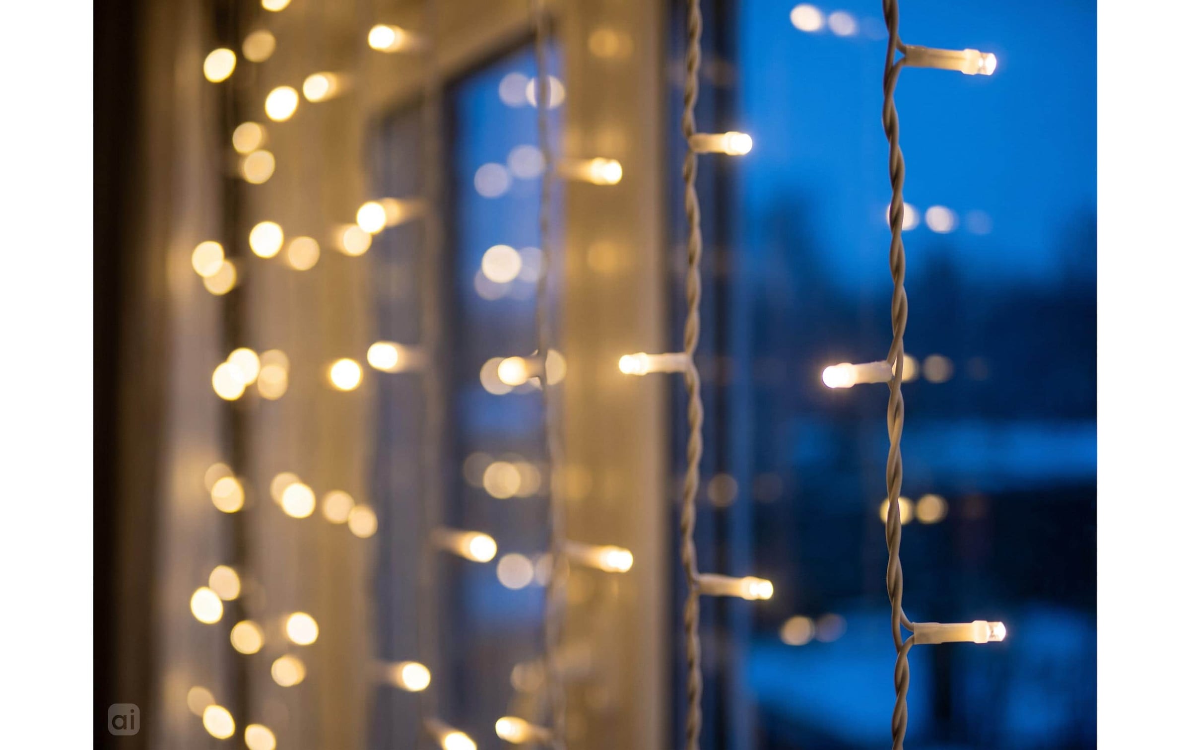 Cocon Lichterkette »Lichtervorhang, 400 LEDs Warmweiss, 3 m«