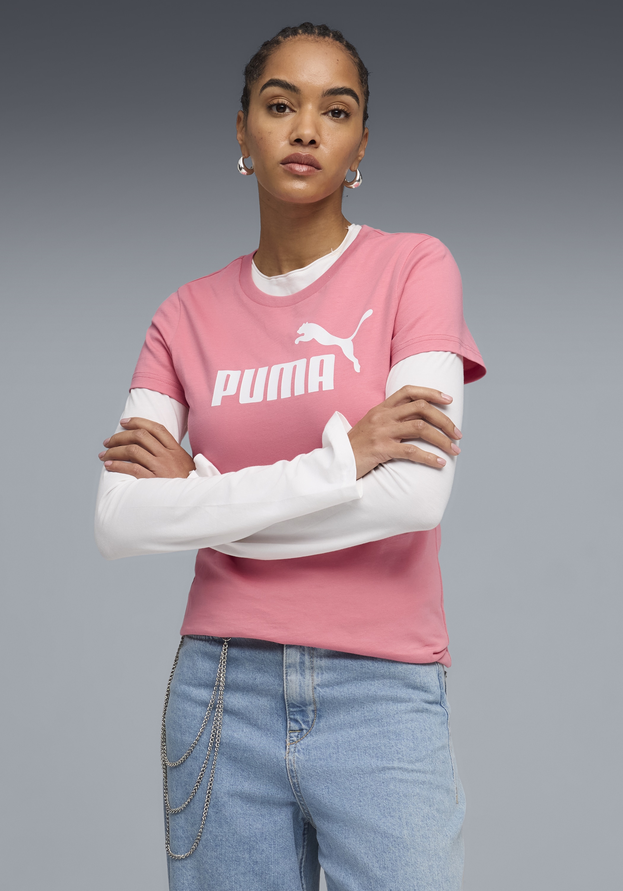 Image of PUMA T-Shirt "ESS NO 1 LOGO TEE S" Relaxed Fit, Kurzarm, sportlich