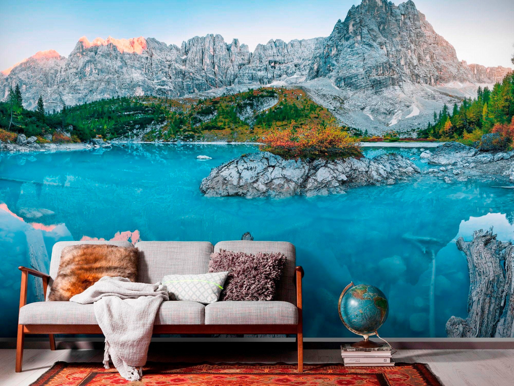 Komar Vliestapete »Digitaldruck Vlies -  Alpine Treasure - Grösse 400 x 250 cm« bedruckt glatt Wohnzimmer, Schlafzimmer