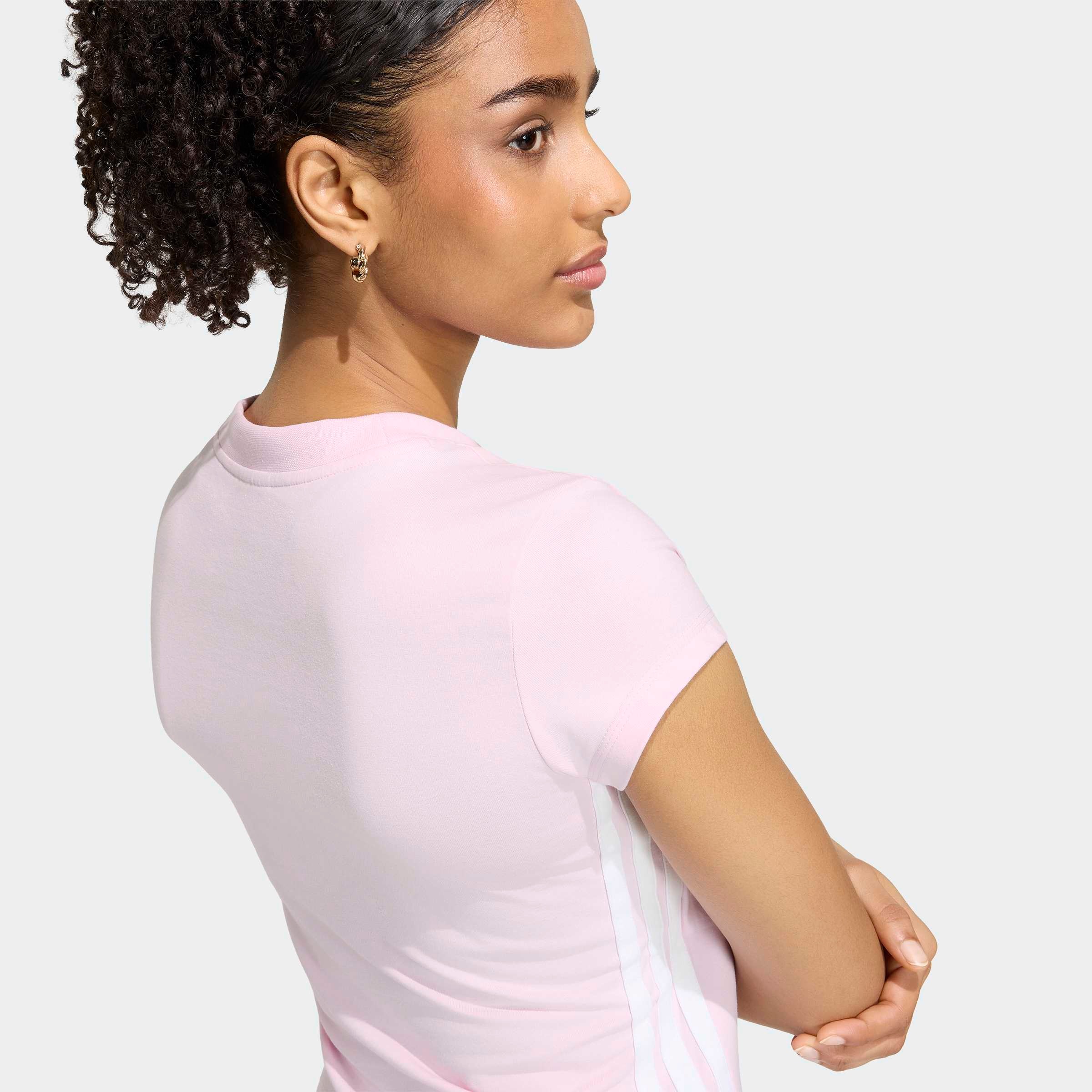adidas Sportswear T-shirt »W 3S PAD BABY T« style sportif, col rond, sans fermeture