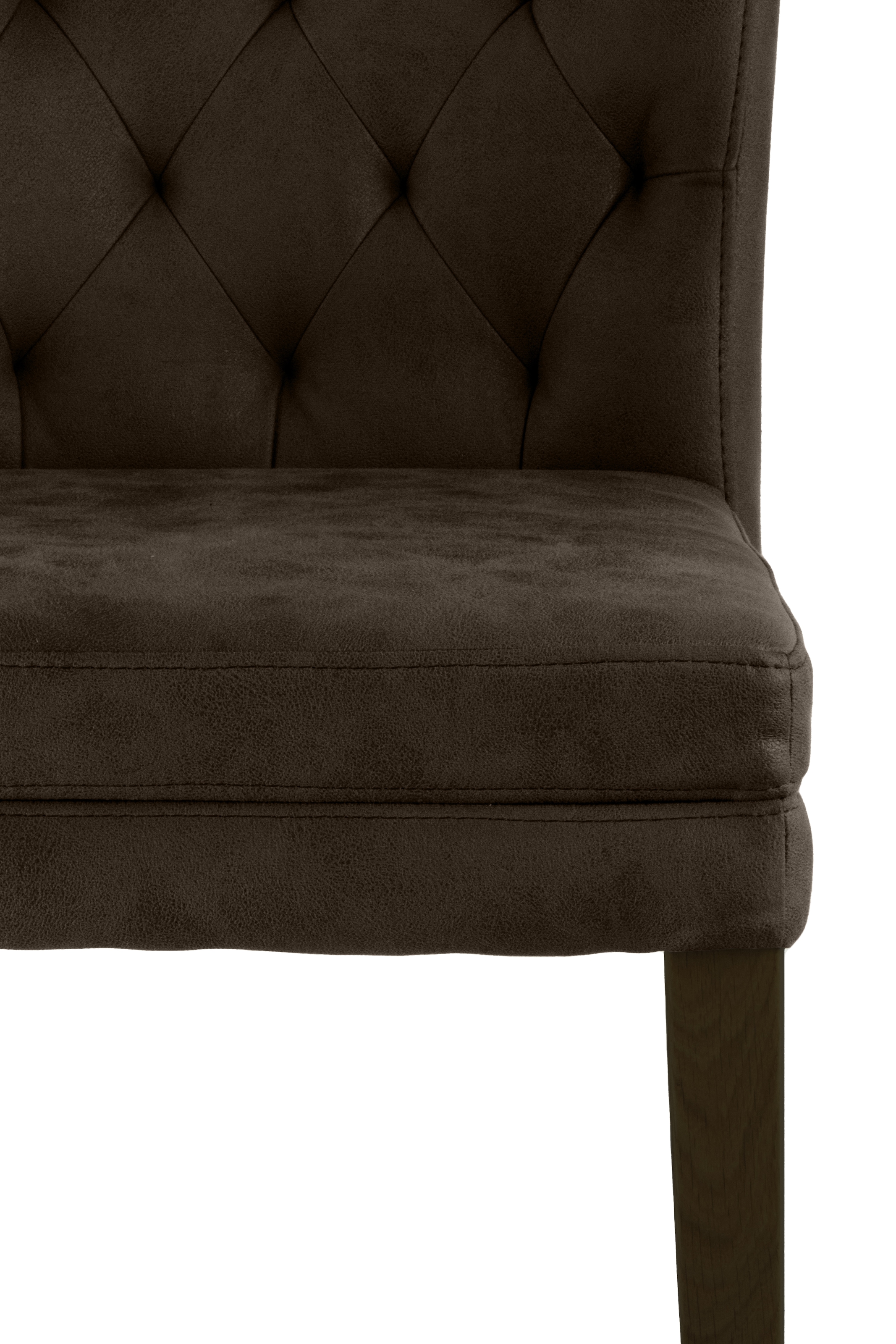 Home affaire 4-Fussstuhl »Colorado« (Set) 2 Stk. Microfaser bequeme Polsterung, Gestell Massivholz wenge oder eiche natur