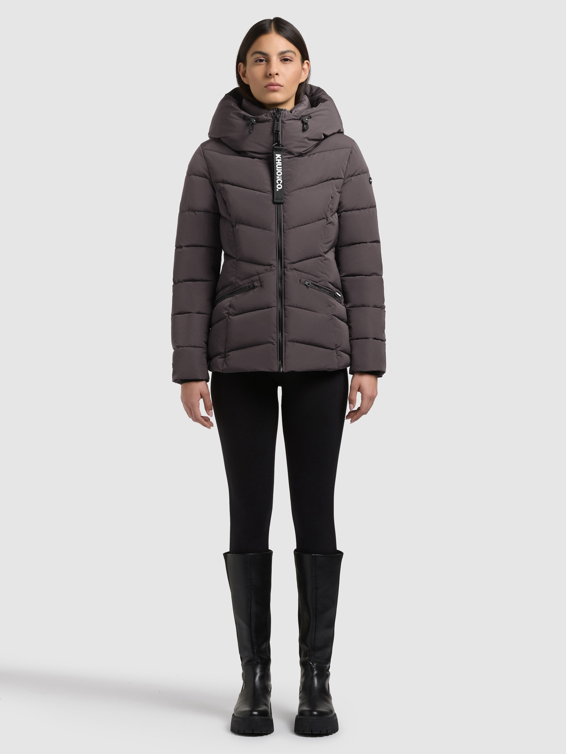khujo Steppjacke »HERSCH2« mit Kapuze mit Wiener Naht