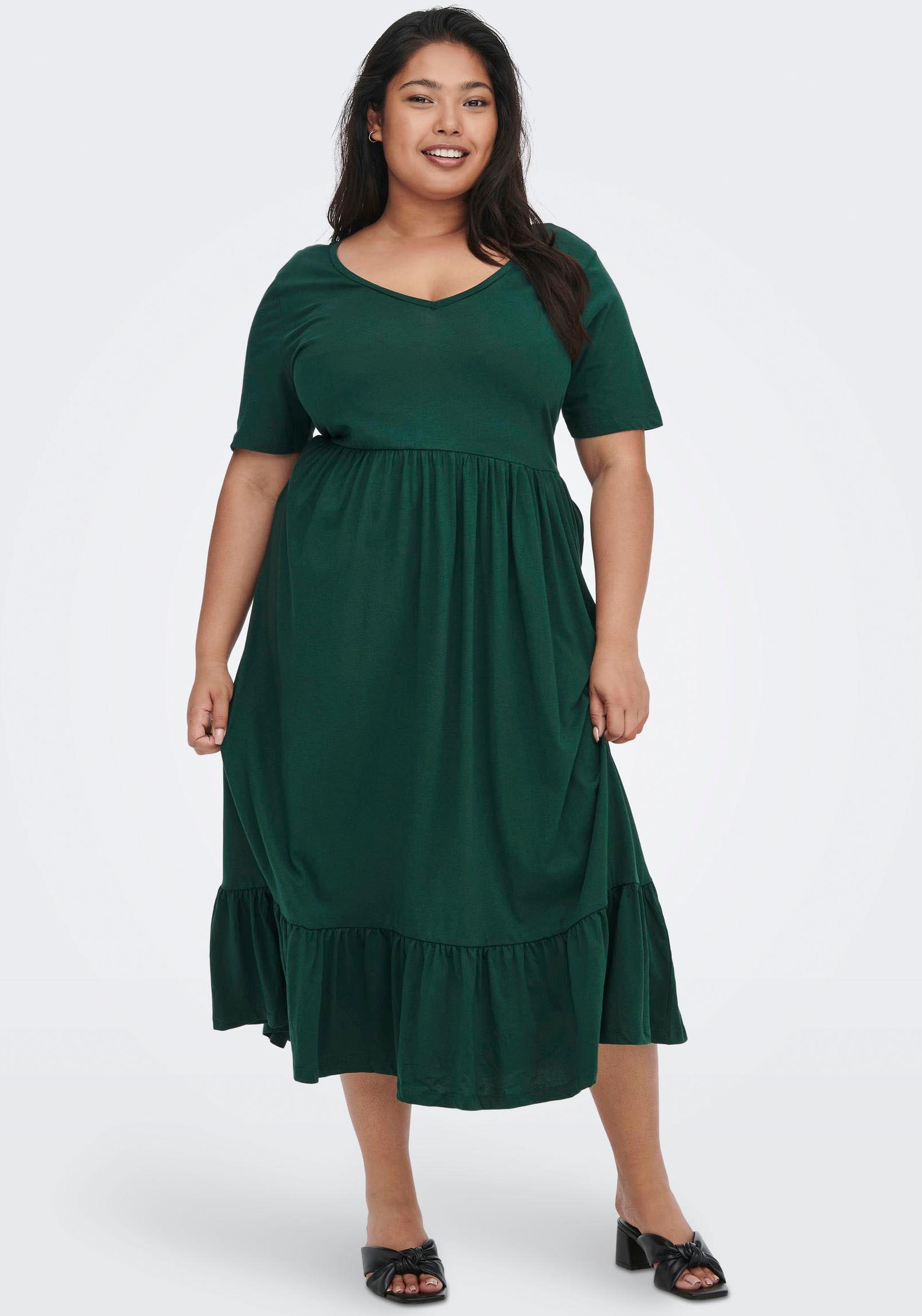 Image of ONLY CARMAKOMA Shirtkleid »CARAPRIL«, mit Rüschen bei Ackermann Versand Schweiz