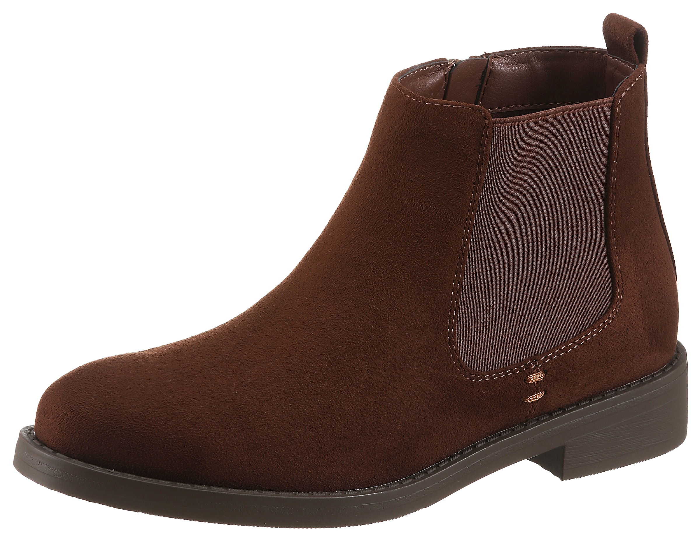 Aniston SHOES Chelseaboots  Stiefelette, Blockabsatz, mit breitem Stretch