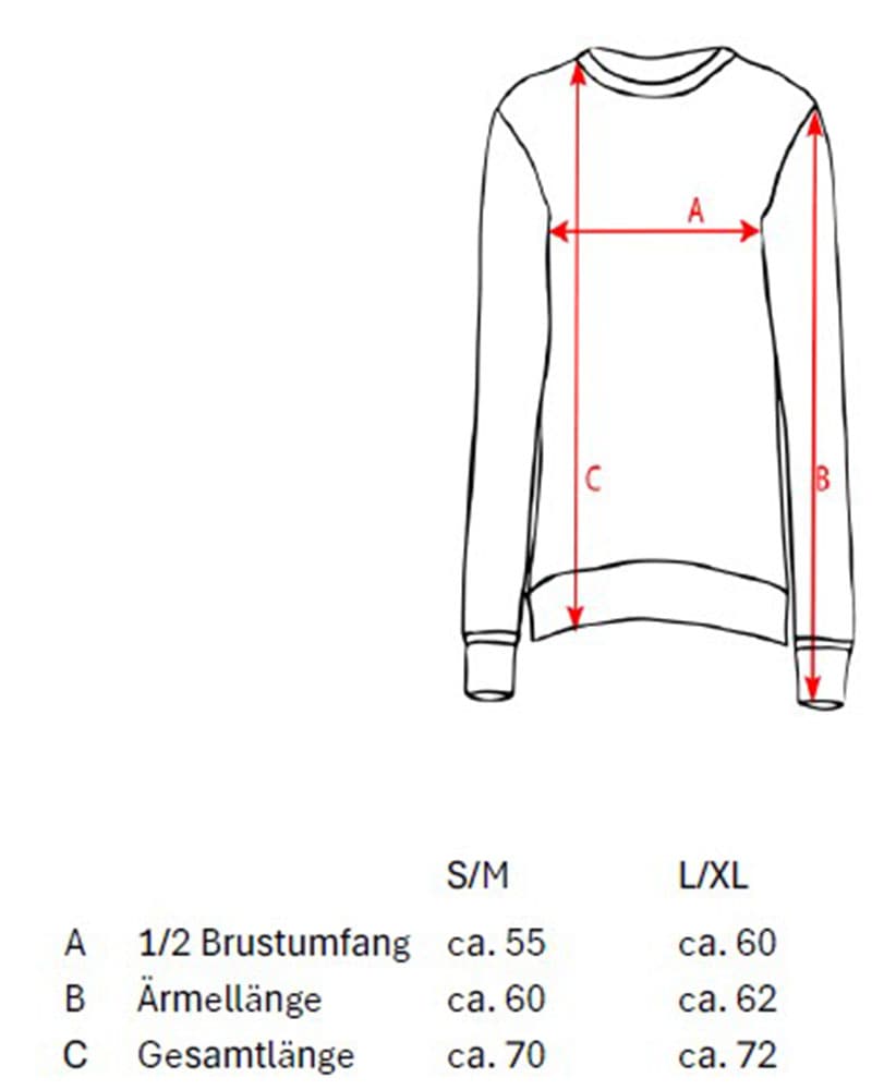 Zwillingsherz Langarmshirt, mit Rundhals, Frontprint, Detailprint