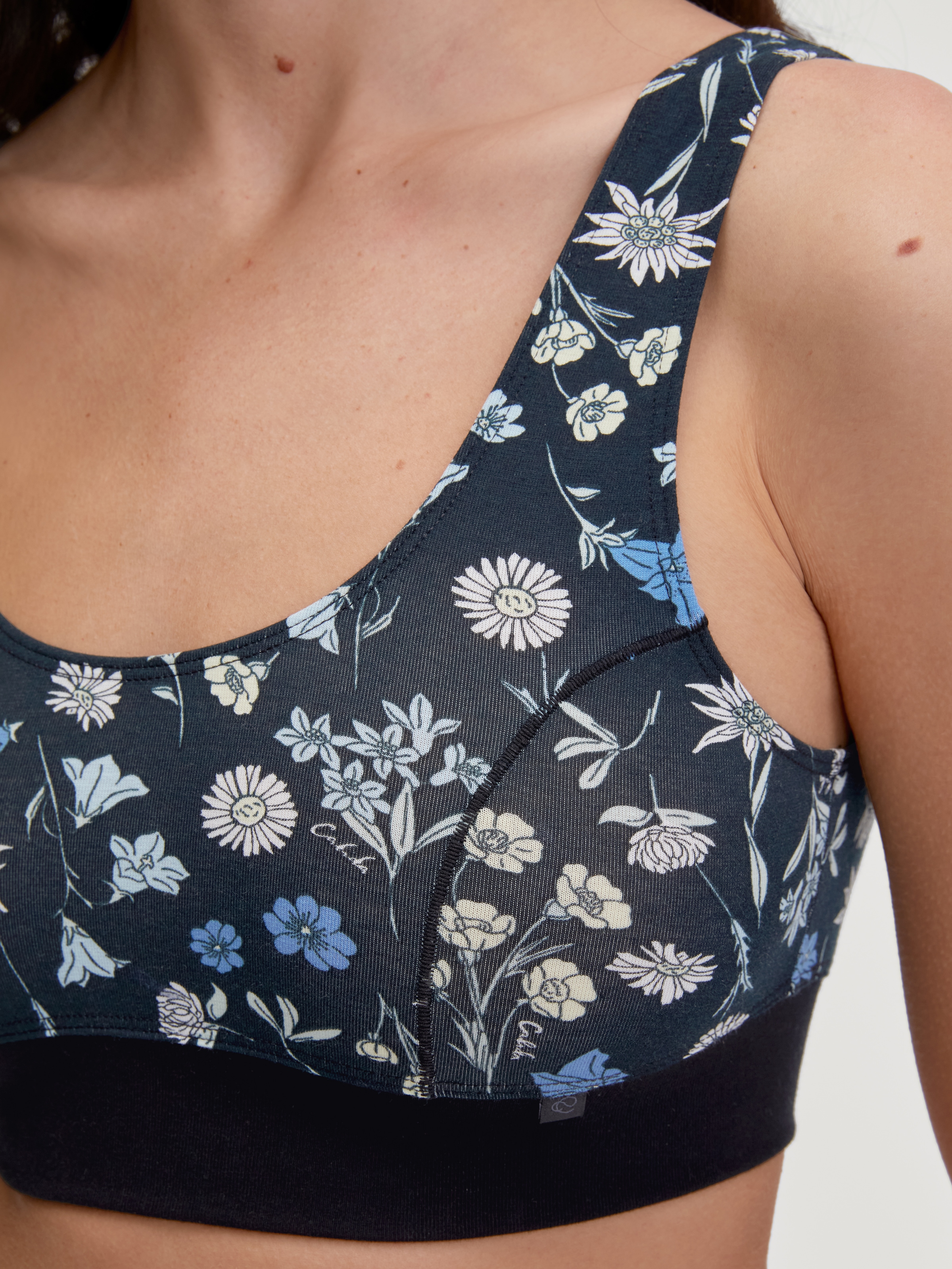 CALIDA Bustier »Elastic Trend«, Baumwollmix, Single Jersey Qualität, elastisch, bequem, sportlich