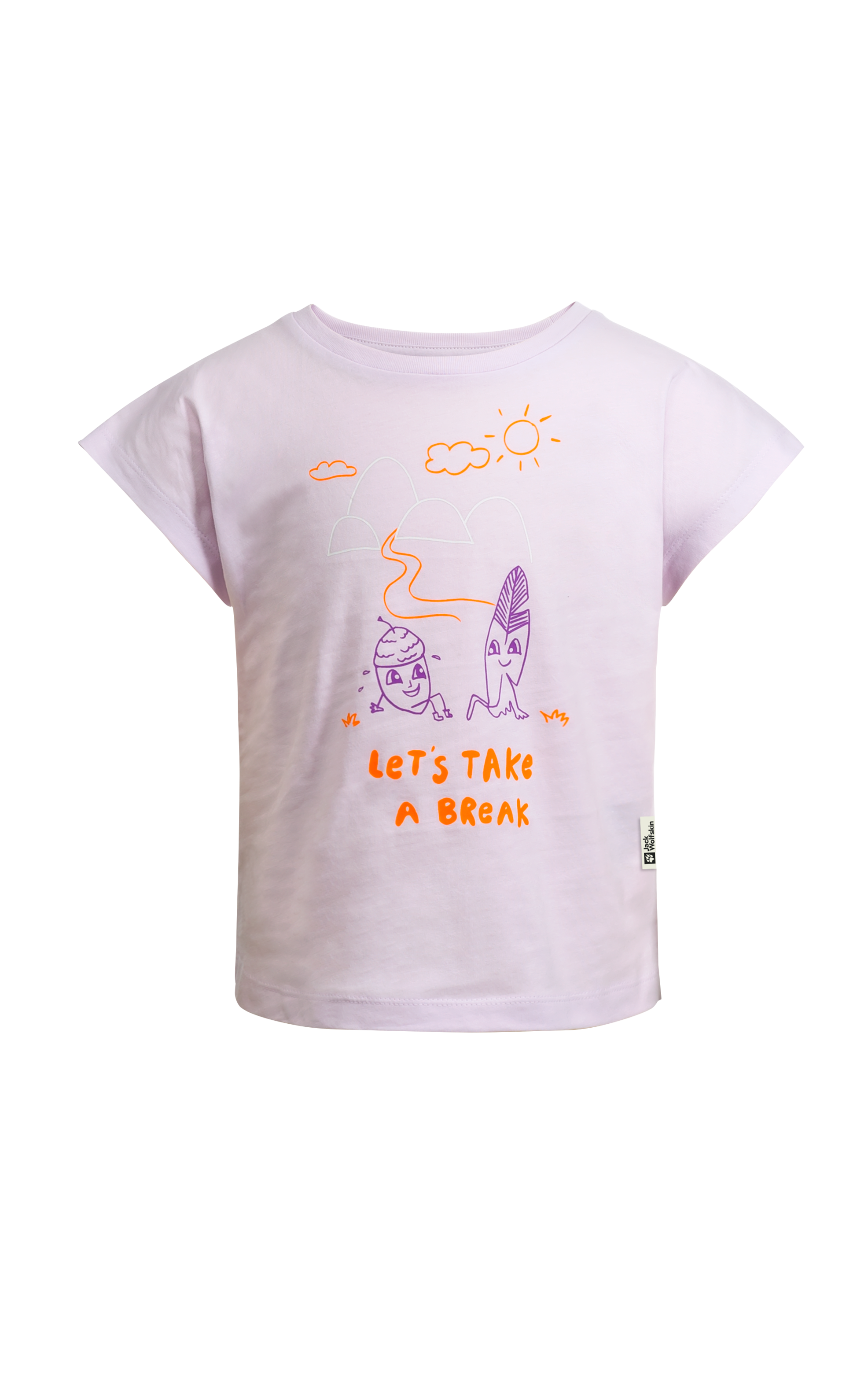 Jack Wolfskin T-Shirt »TAKE A BREAK T G«, für Mädchen mit einem süssen Aufdruck