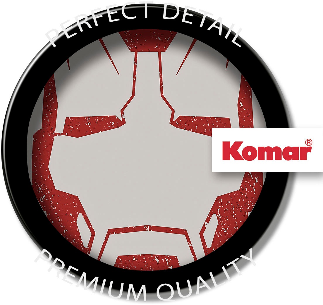 Komar Wandbild »Iron Man Helmet MK 43«, (1 St.), Deutsches Premium-Poster Fotopapier mit seidenmatter Oberfläche und hoher Lichtbeständigkeit. Für fotorealistische Drucke mit gestochen scharfen Details und hervorragender Farbbrillanz.