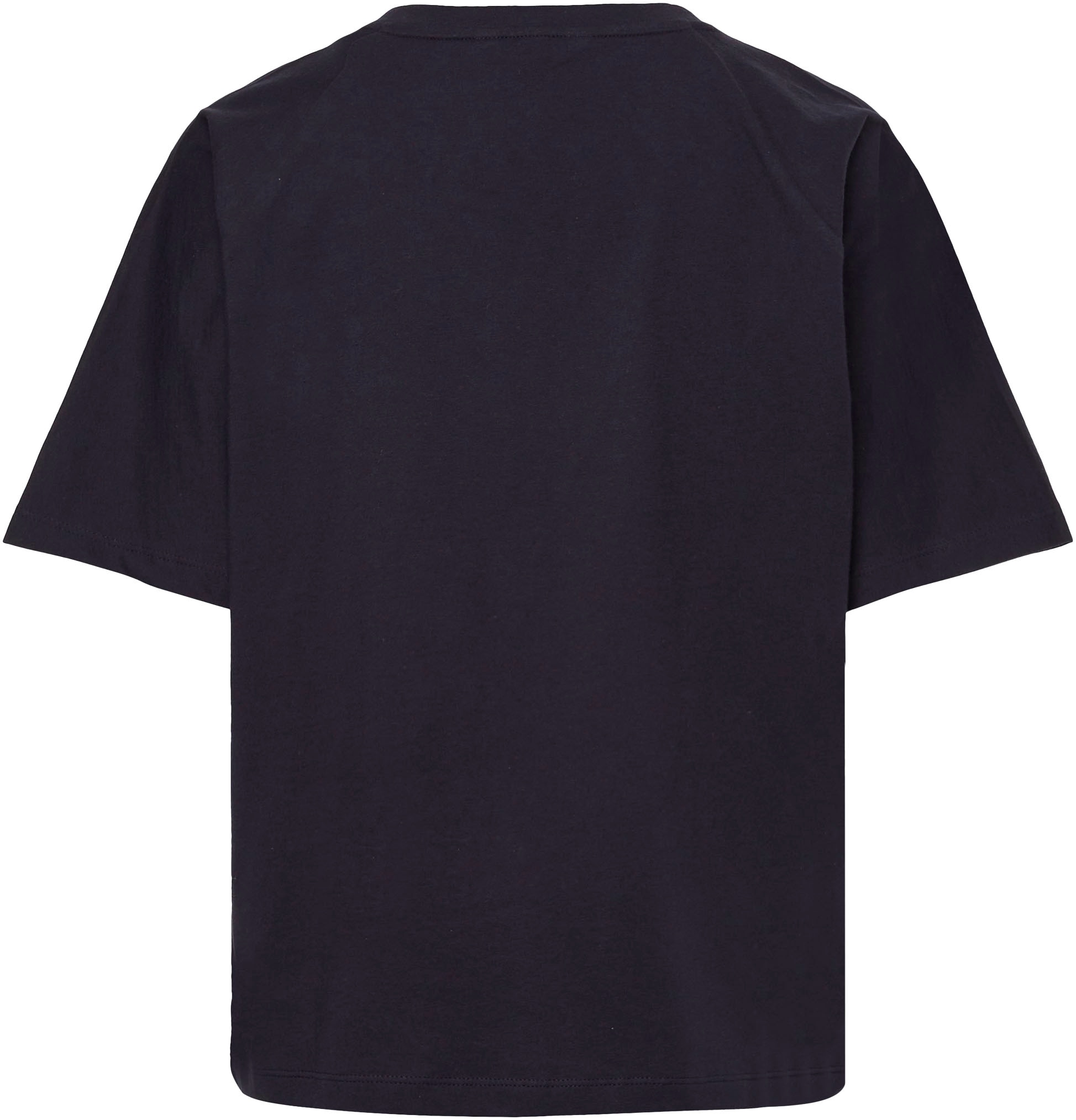 NY & Acheter mit confortablement metalicfarbenen T-Shirt SS«, Tommy Hilfiger Tommy Print METALLIC »RLX Hilfiger C-NK Markenlabel