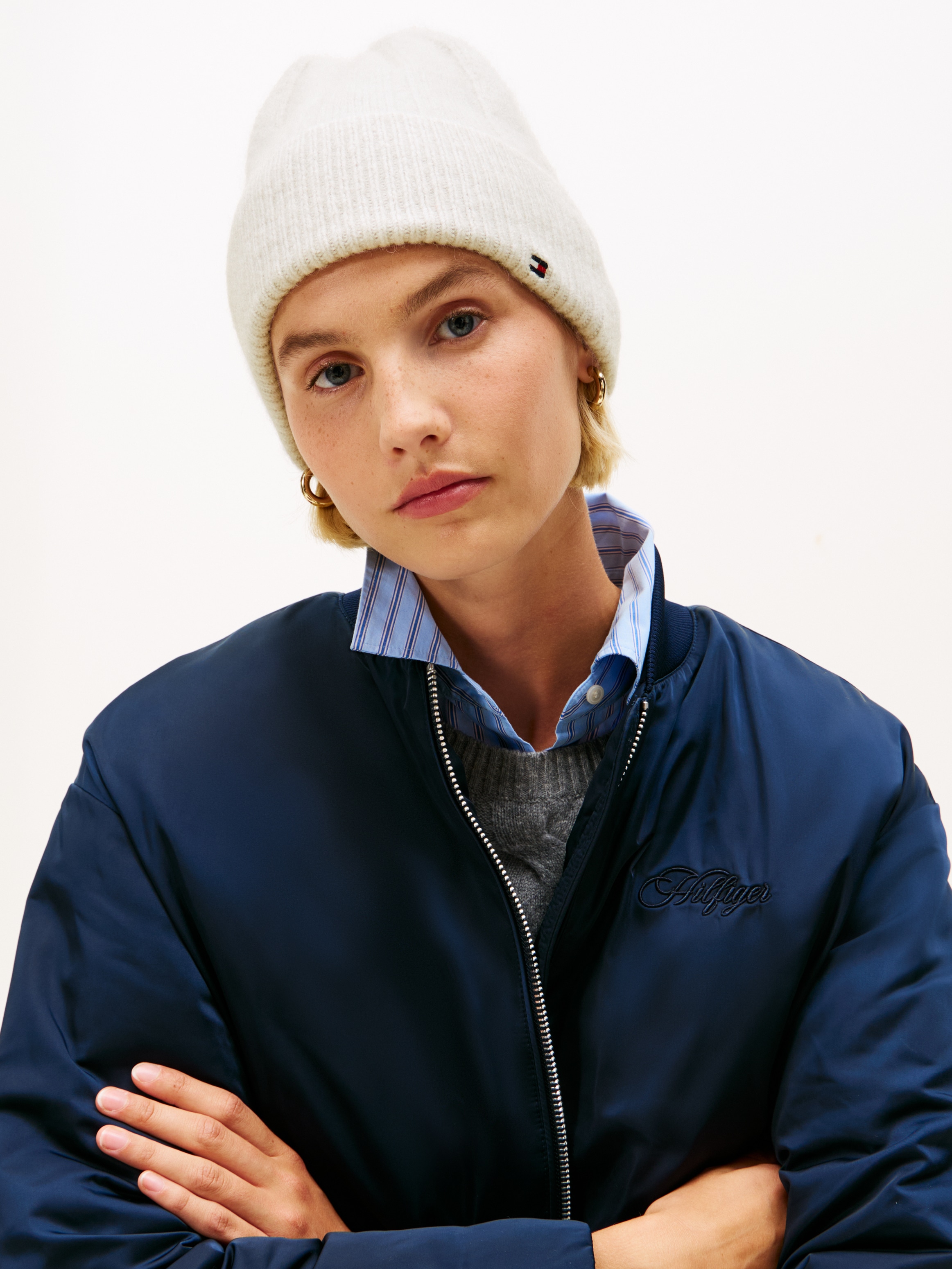 Tommy Hilfiger Beanie »FLAG FLUFFY BEANIE«, Regular fit