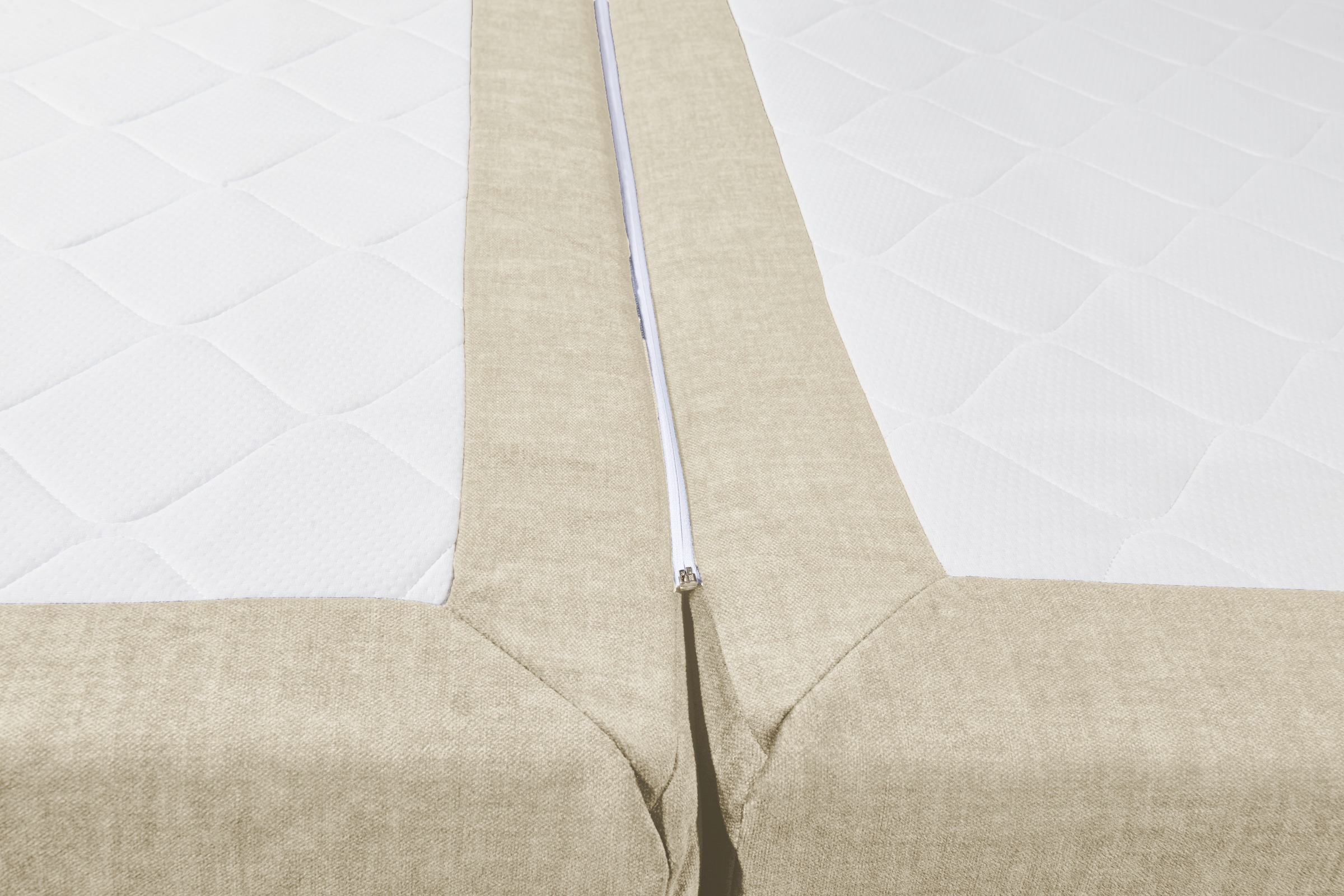 ED EXCITING DESIGN Lit boxspring »Fanes mit Komforteinstiegshöhe von 73cm« erhältlich in 180x200cm, inkl. Bettkasten und 7cm Visco-Topper