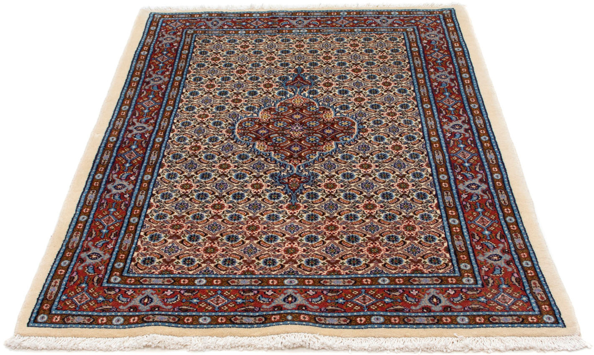Image of morgenland Orientteppich »Perser - Classic - 144 x 102 cm - beige«, rechteckig, 10 mm Höhe, Wohnzimmer, Handgeknüpft, Einzelstück mit Zertifikat bei Ackermann Versand Schweiz