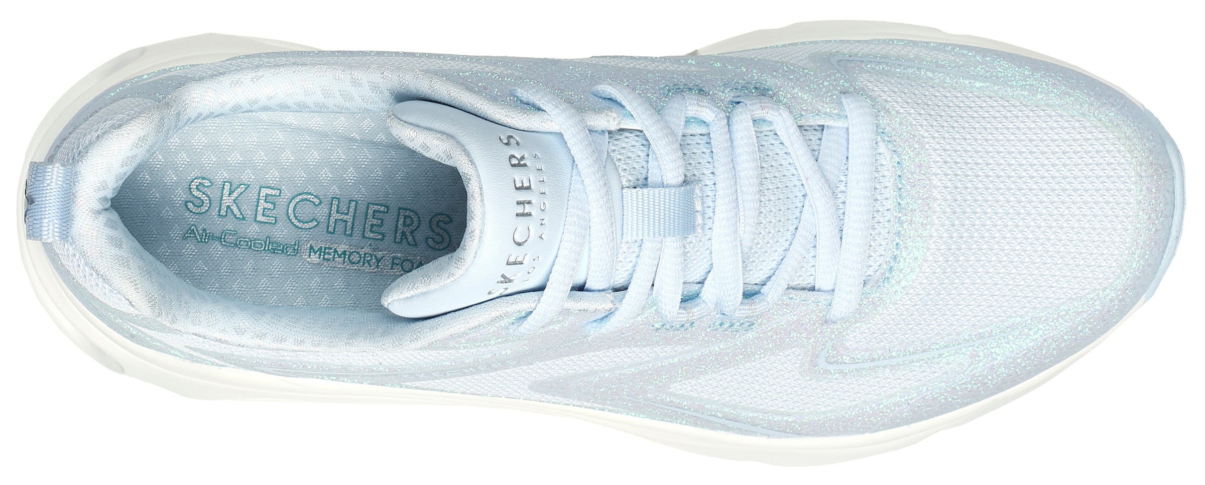 Skechers Keilsneaker »TRES-AIR UNO-GLIT-AIRY«, mit cooler Absatzgestaltung, Freizeitschuh, Halbschuh, Schnürschuh