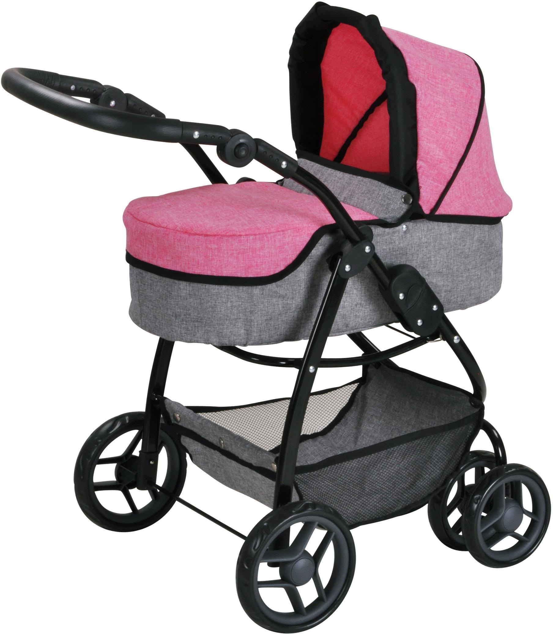 Image of Knorrtoys® Kombi-Puppenwagen »Coco - Jeans Pink«, 2-in-1 bei Ackermann Versand Schweiz