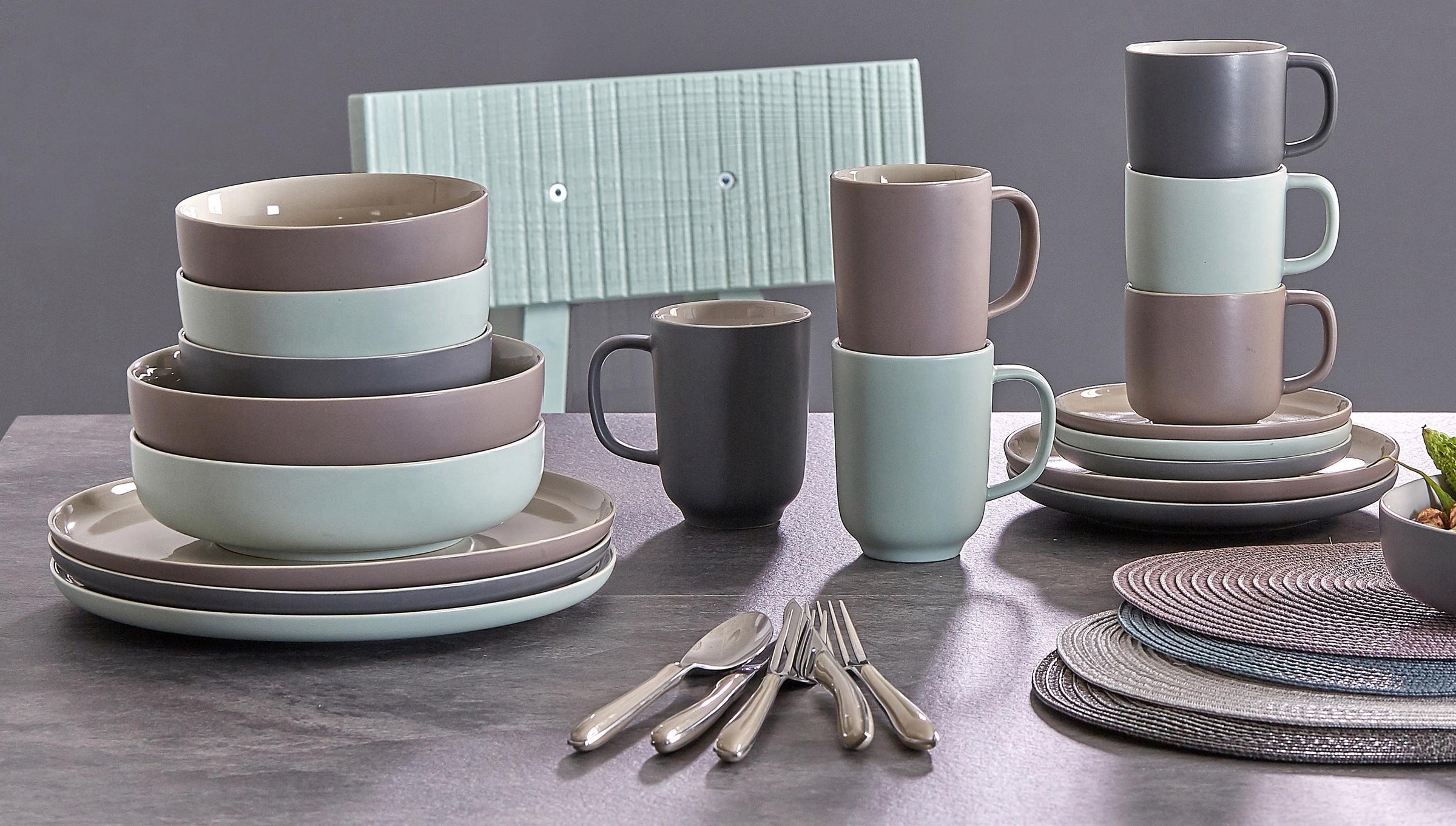 Ritzenhoff & Breker Kaffeeservice »Geschirr-Set, Service Jasper«, (Set, 12 tlg.), Scandic Style, 12 Teile, für 4 Personen