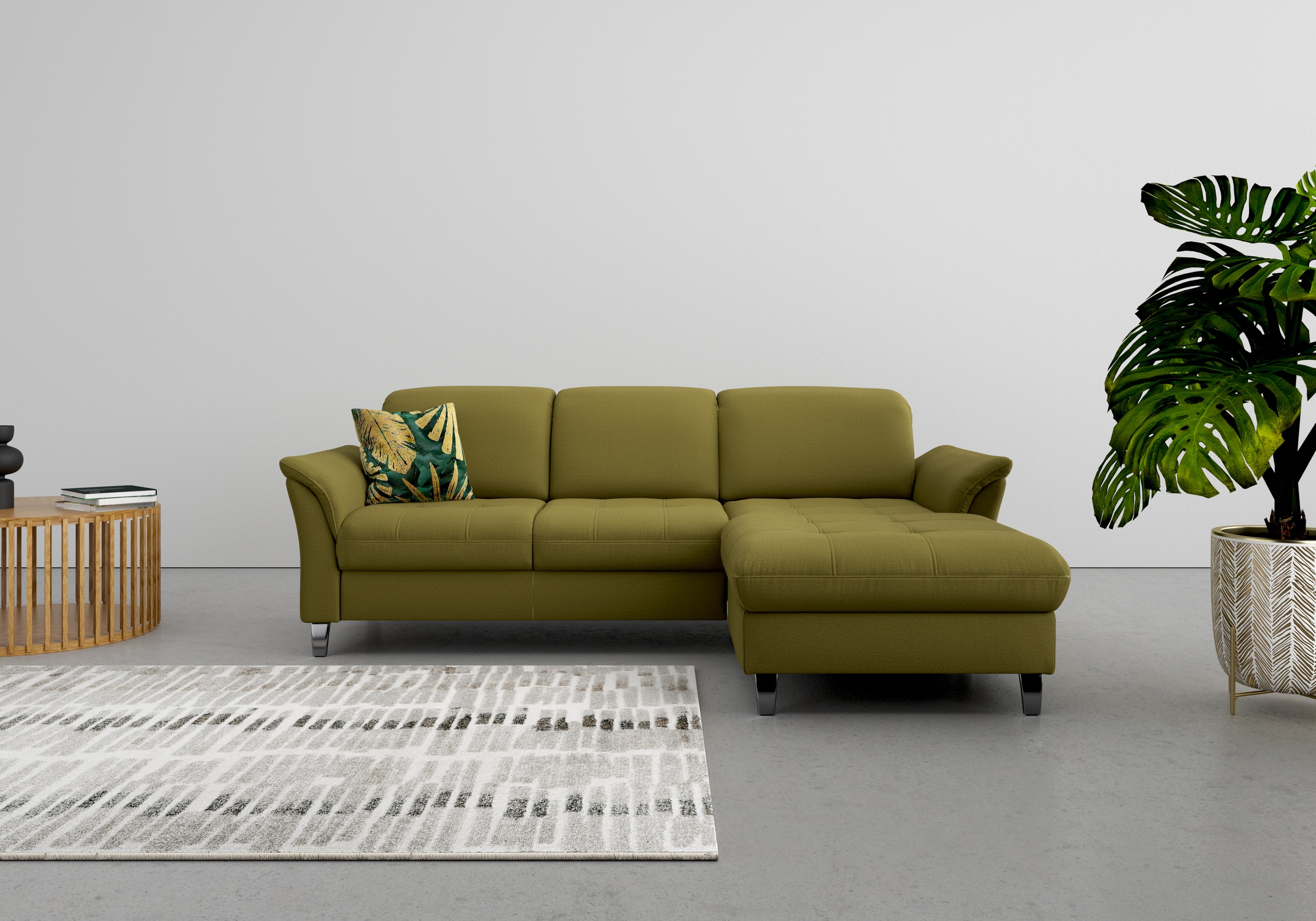 sit&more Ecksofa »Maggiore L-Form«, wahlweise mit Kopfteilverstellung, Bettfunktion und Bettkasten
