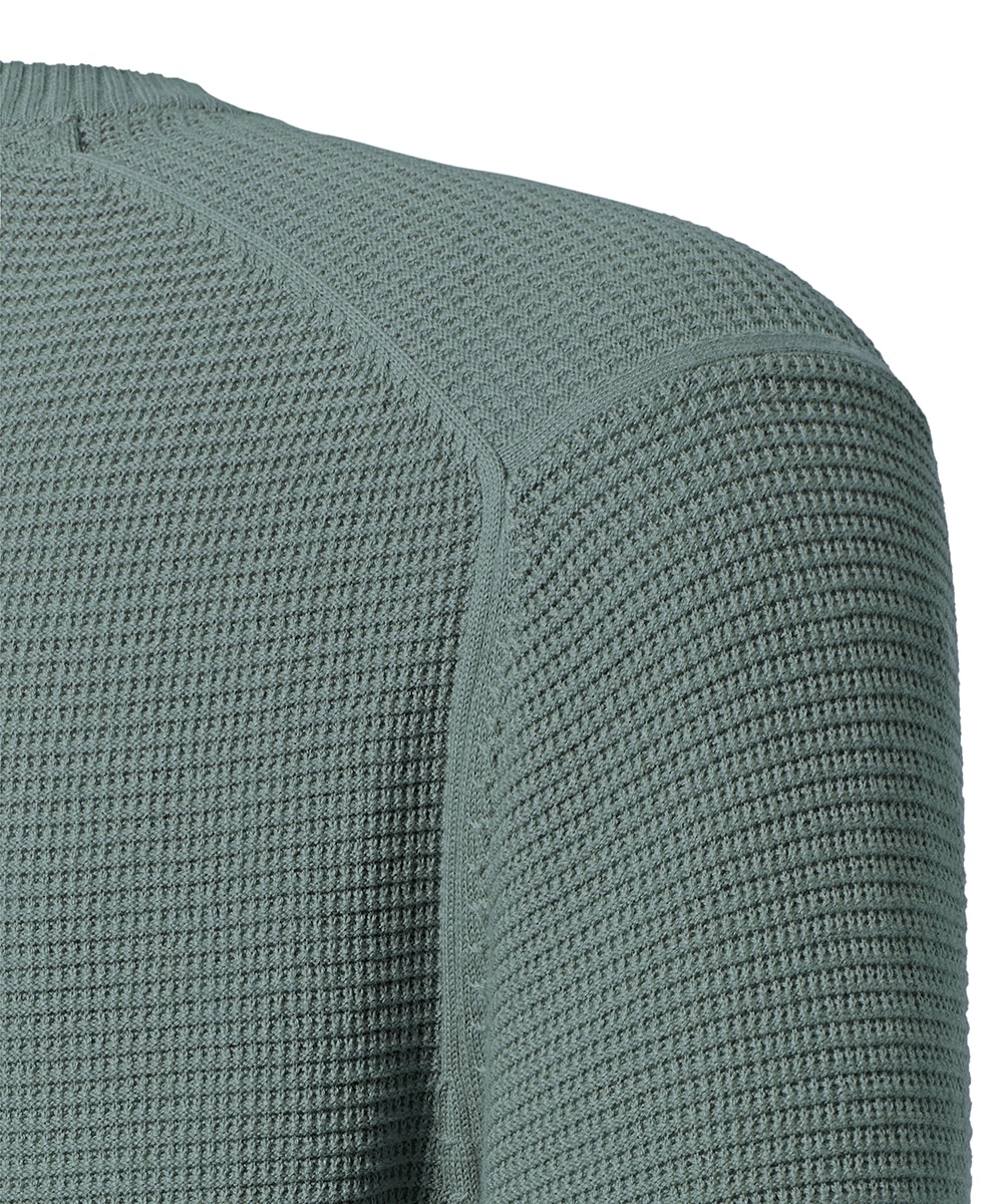 Pierre Cardin Rundhalspullover, mit Struktur