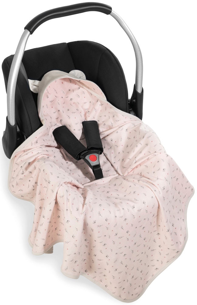 Hauck Babydecke »Baby Einschlagdecke, Snuggle N Dream beige bloom« mit Kapuze