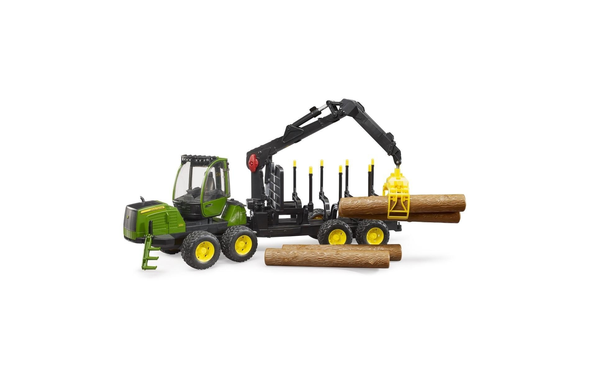 Image of Bruder Spielzeug-Landmaschine "mit Greifer John Deere 1210E"