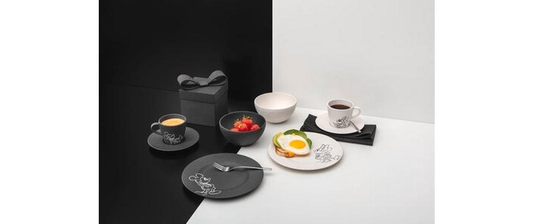 Image of Villeroy & Boch Kindergeschirr-Set "Manufacture Rock – Mickey Mouse 8-teilig" Elegantes Geschirrset mit ikonischen Disney-Motiven