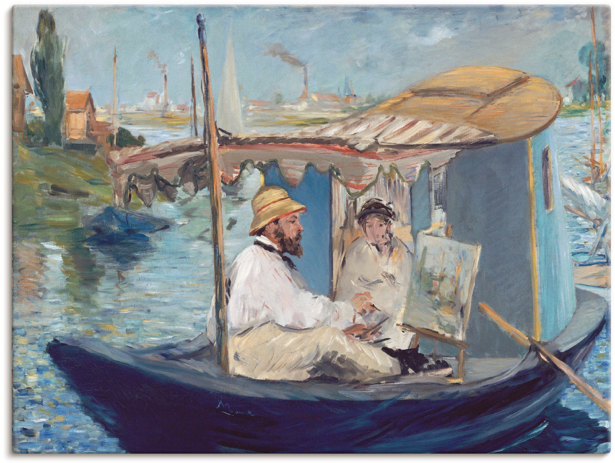 Image of Artland Wandbild »Die Barke«, Paar, (1 St.), in vielen Grössen & Produktarten -Leinwandbild, Poster, Wandaufkleber / Wandtattoo auch für Badezimmer geeignet bei Ackermann Versand Schweiz