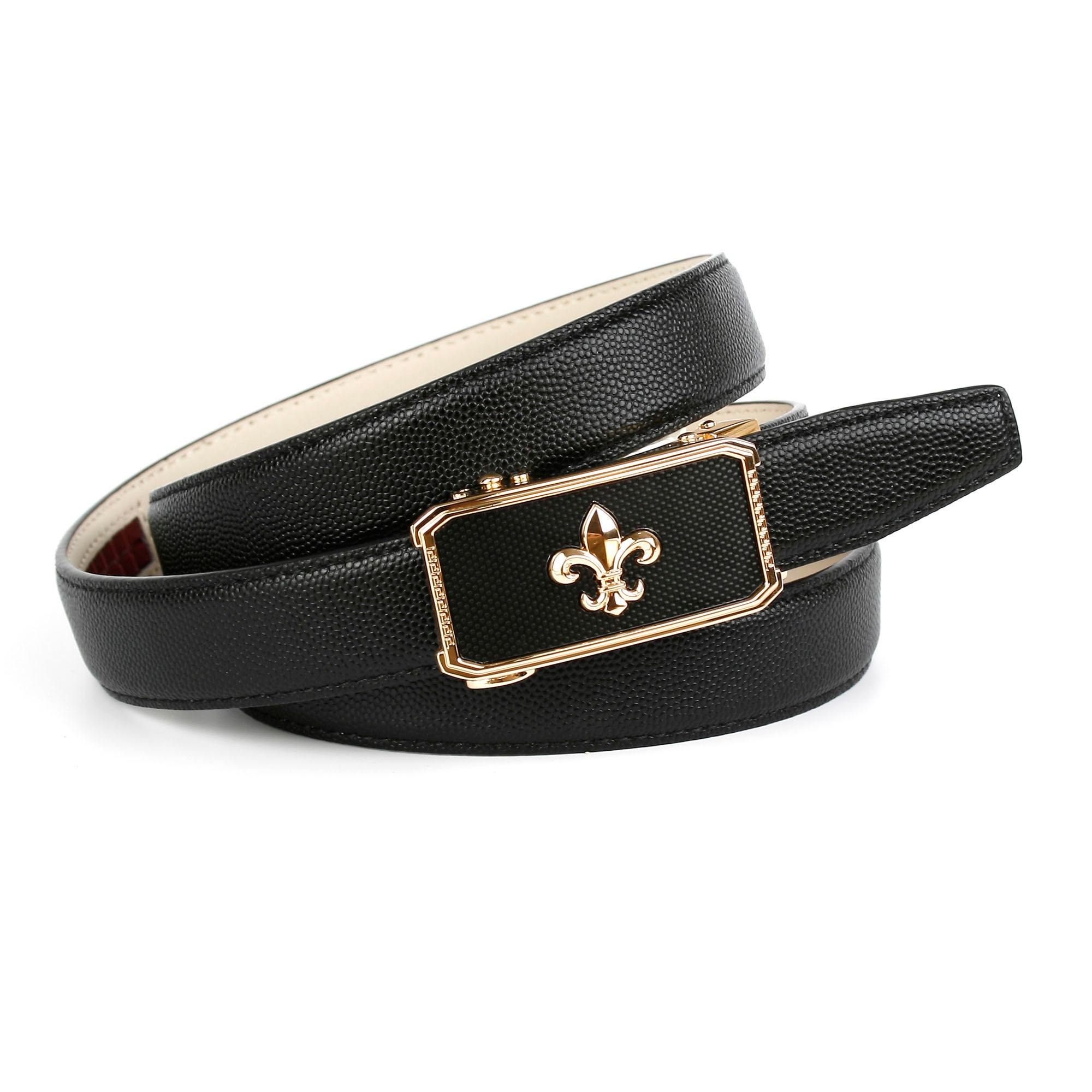 Image of Anthoni Crown Ledergürtel, Eleganter Klassiker mit französischer Lilie bei Ackermann Versand Schweiz