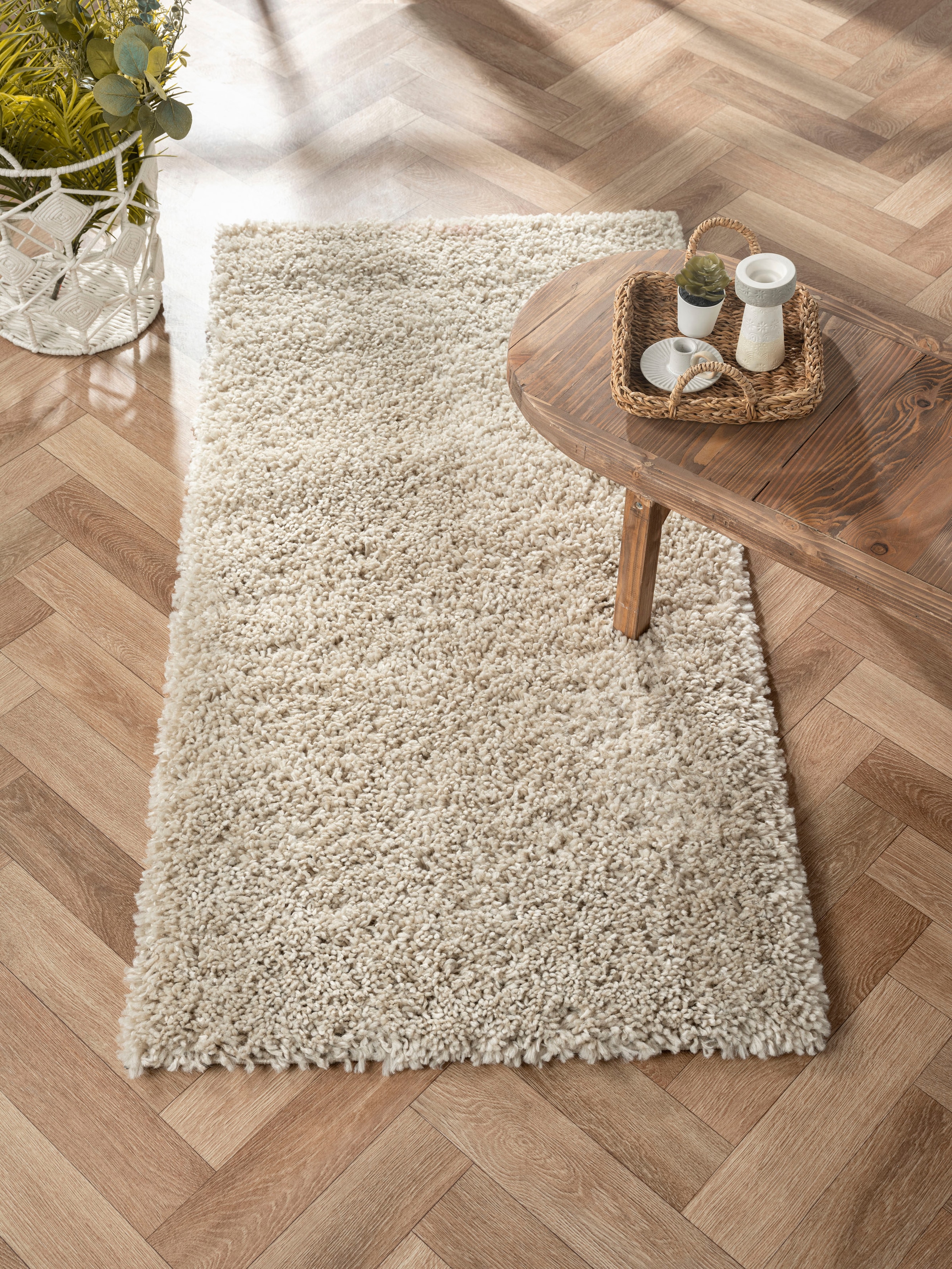 Myflair Möbel & Accessoires Hochflor-Teppich »My Shaggy«, rechteckig, 37 mm Höhe, Shaggy, Uni-Farben, leicht glänzend, Microfaser, extra flauschig