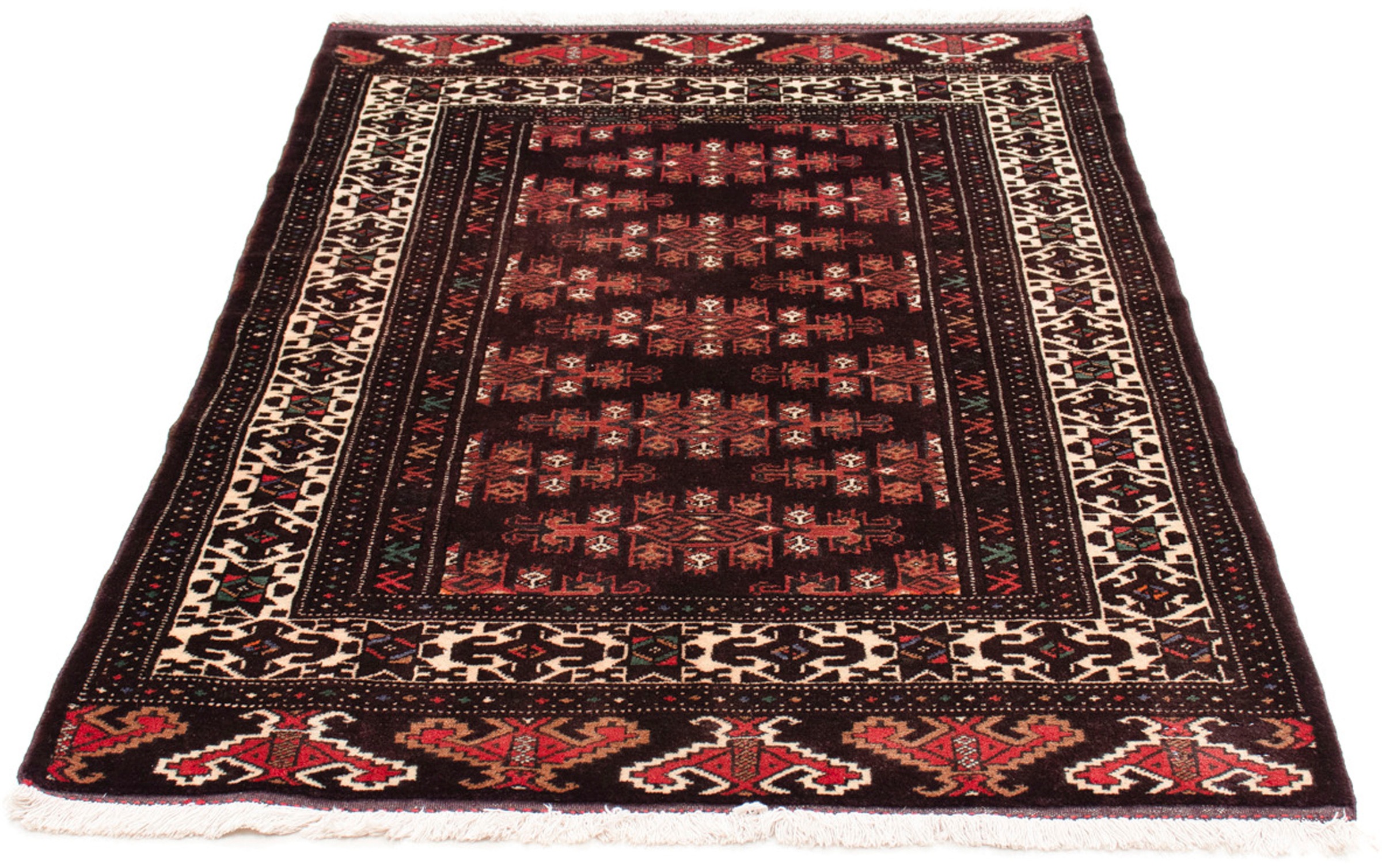 Image of morgenland Orientteppich »Belutsch - 143 x 103 cm - braun«, rechteckig, 8 mm Höhe, Wohnzimmer, Handgeknüpft, Einzelstück mit Zertifikat bei Ackermann Versand Schweiz