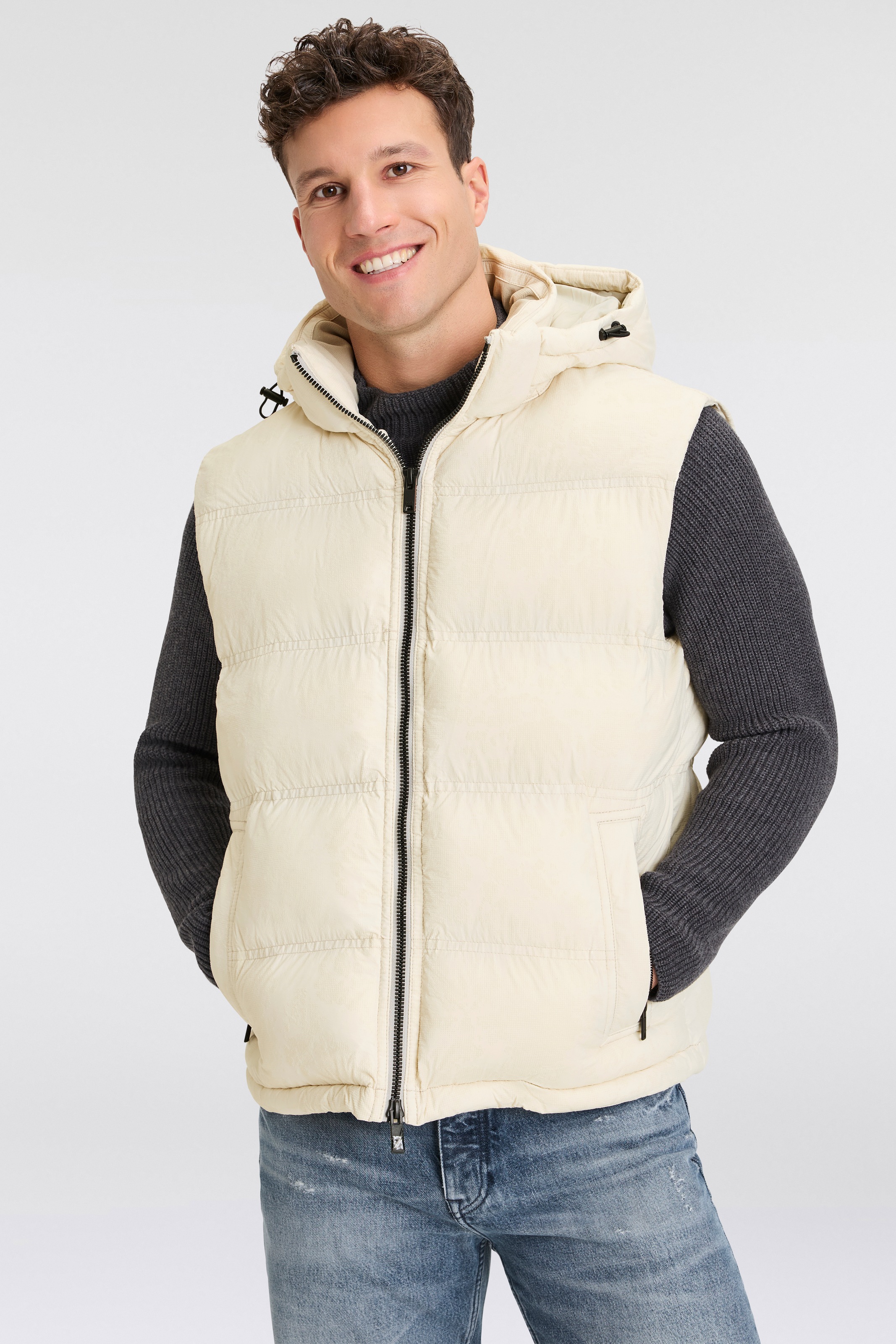 BOSS ORANGE Steppjacke »Obark«, mit Kapuze, mit integriertem Stehkragen