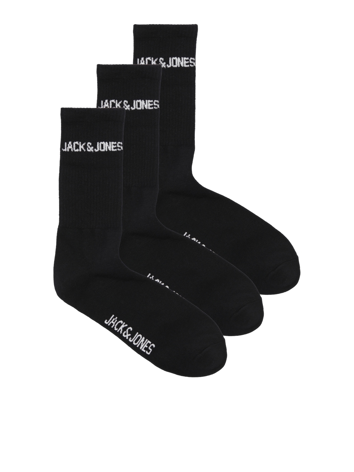 Image of Jack & Jones Freizeitsocken "JACMELVIN – Tennissocken mit Stretch, ideal kombinierbar" Packung, 3 Paar tlg. unifarben, casual