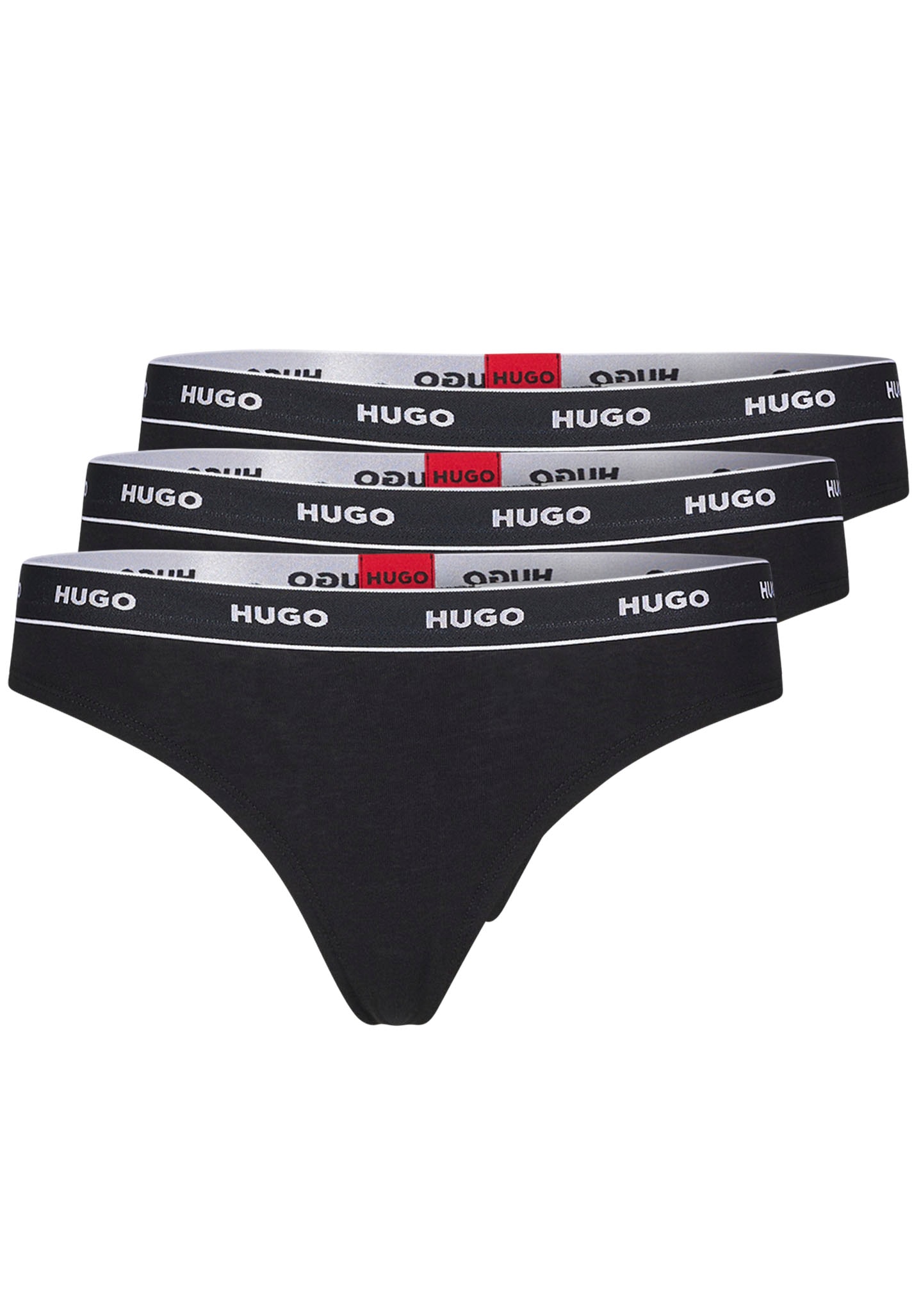 String »TRIPLET THONG STRIPE«, (3 St.), mit HUGO Logo-Elastikbund