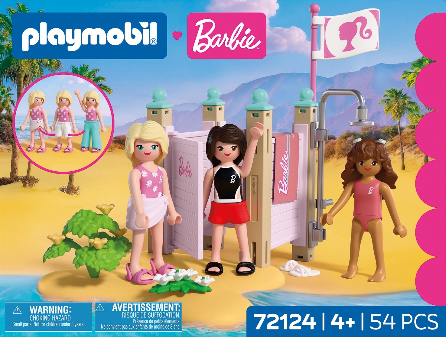 Playmobil® Jeu de construction »PLAYMOBIL x Barbie™ Strandmode (72124), Barbie™« Made in Europe